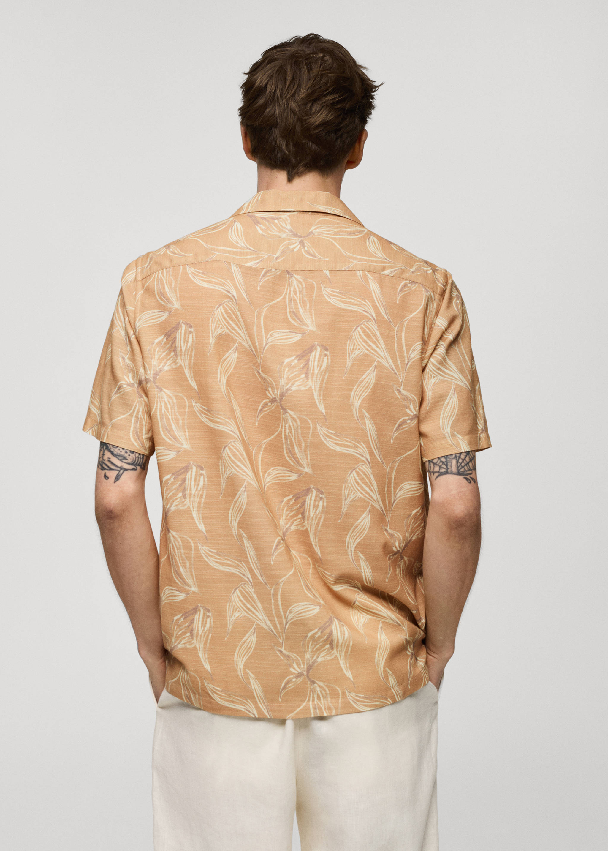 Printed fluid regular-fit shirt - Reverse of the article