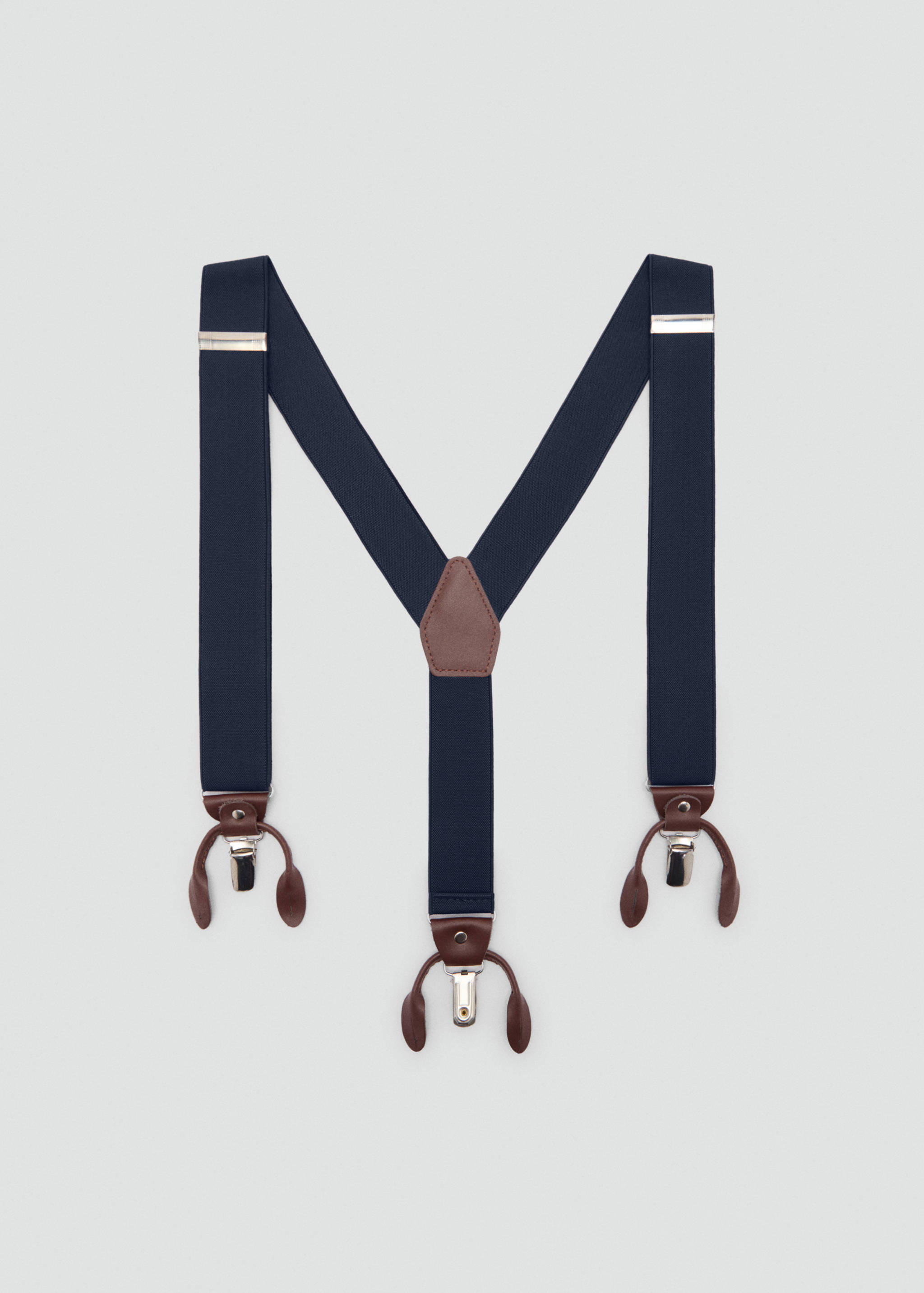 Adjustable elastic straps with leather details - Article without model