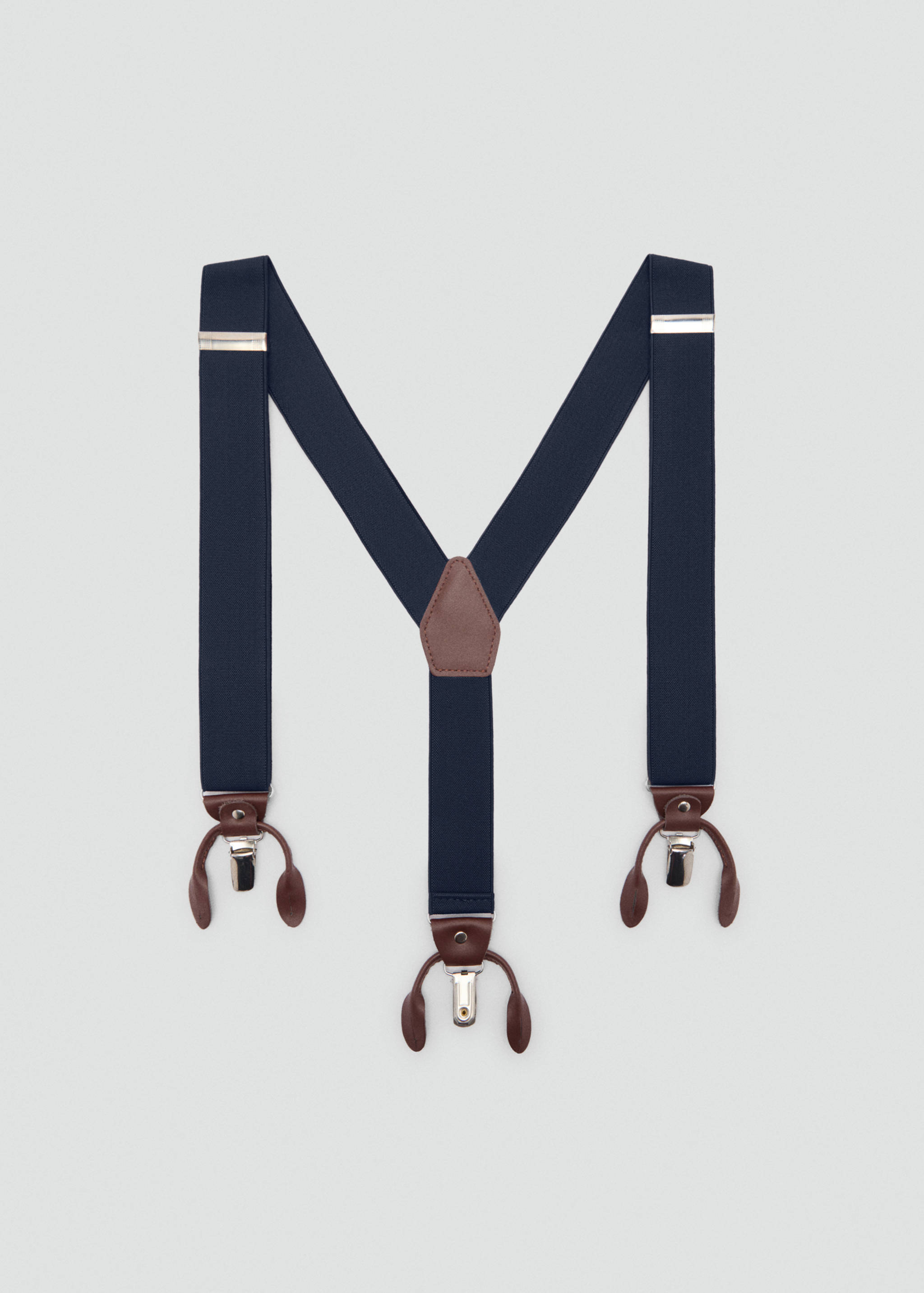 Adjustable elastic straps with leather details - Article without model