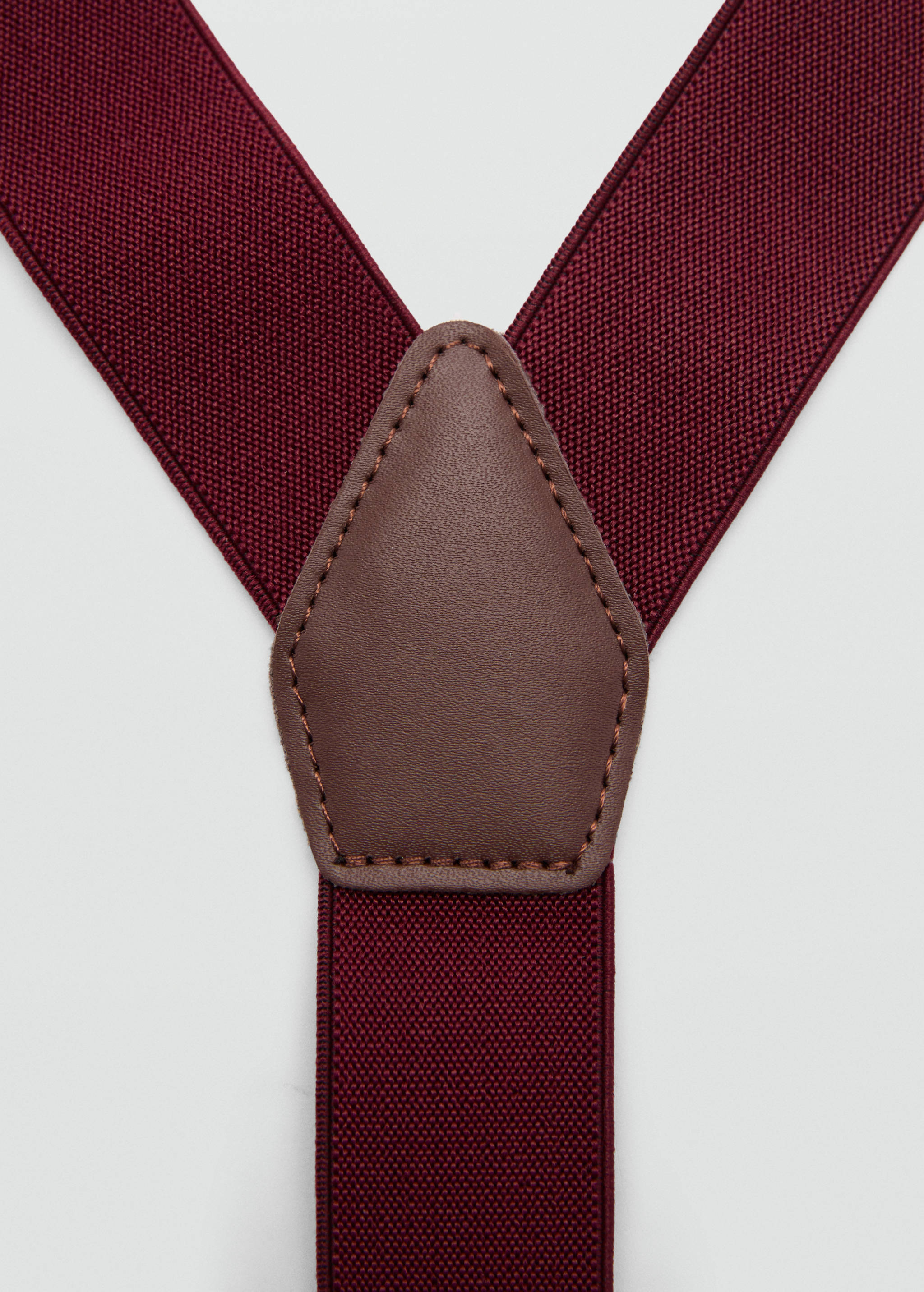Adjustable elastic straps with leather details - Details of the article 1