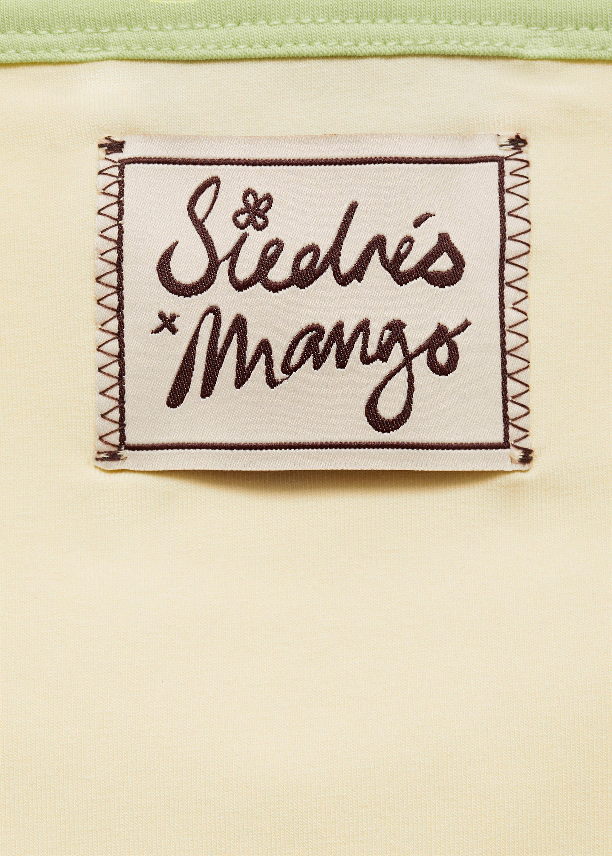 Crop top imprimé emmanchures américaines - Détail de l'article 0