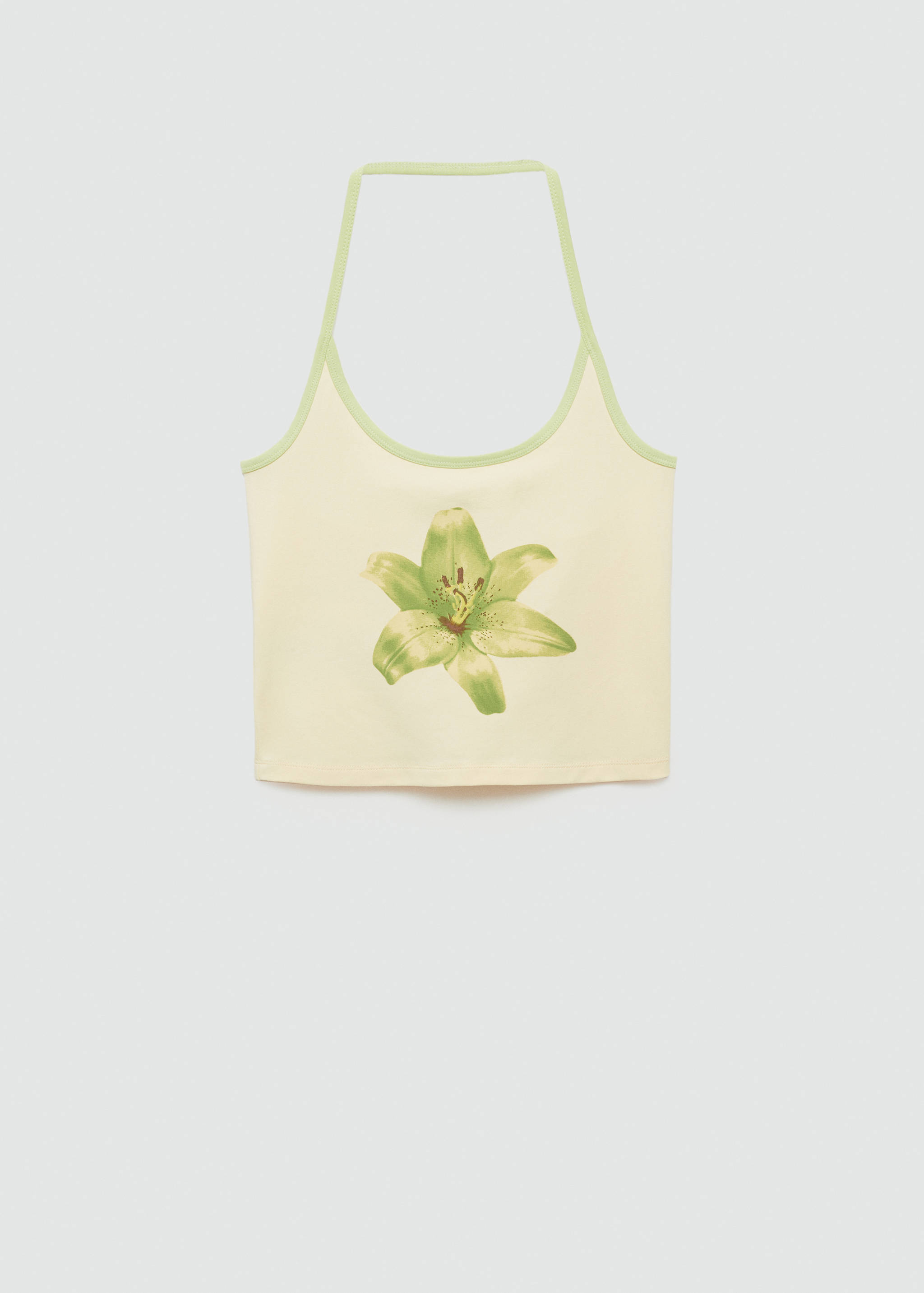 Top crop halter estampado - Artículo sin modelo