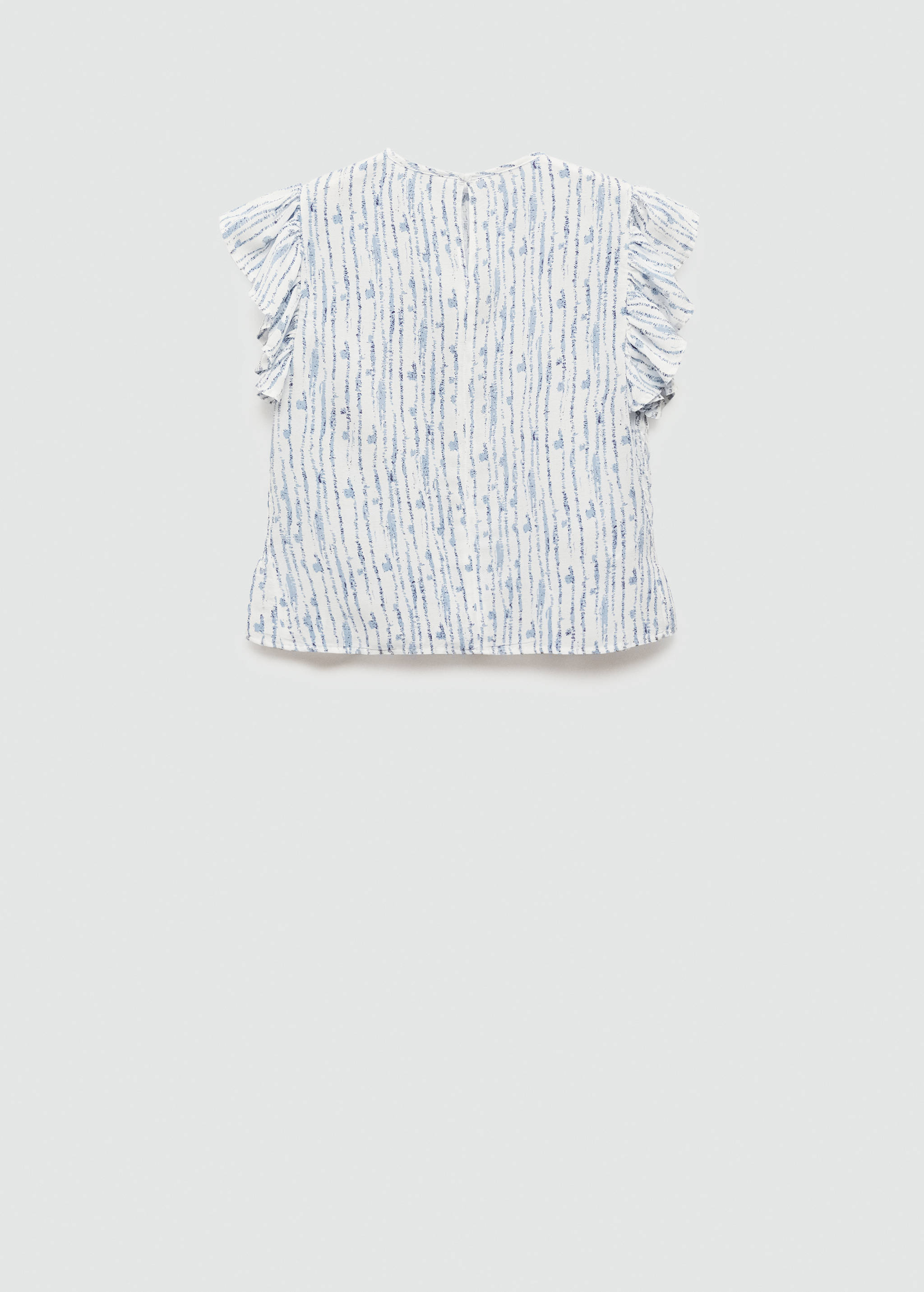 Blouse froncée manches volantées - Verso de l’article