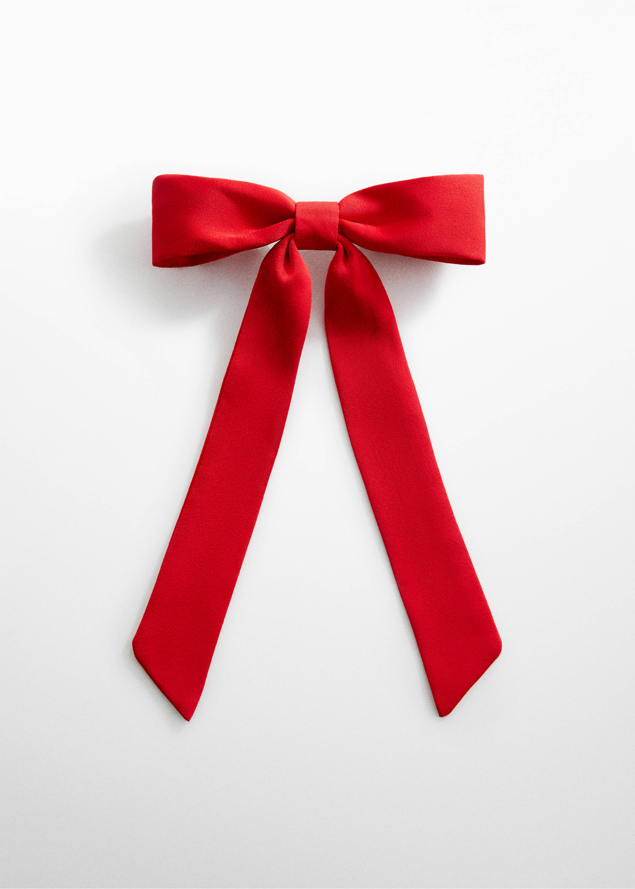 Bow hairclip - Article without model, Red. Ref: 77060645-00.