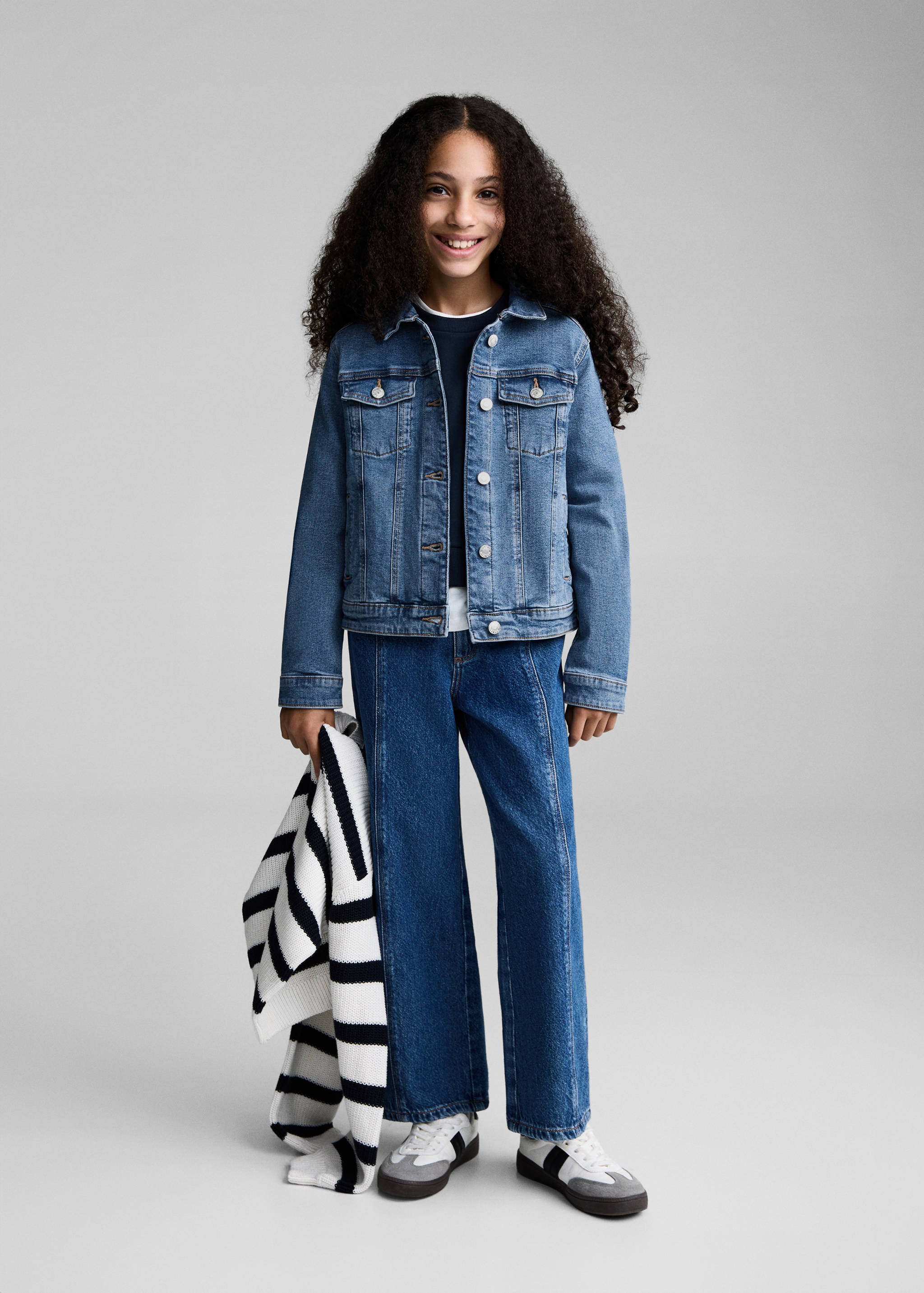 Džínová bunda s kapsami - Celkový náhled