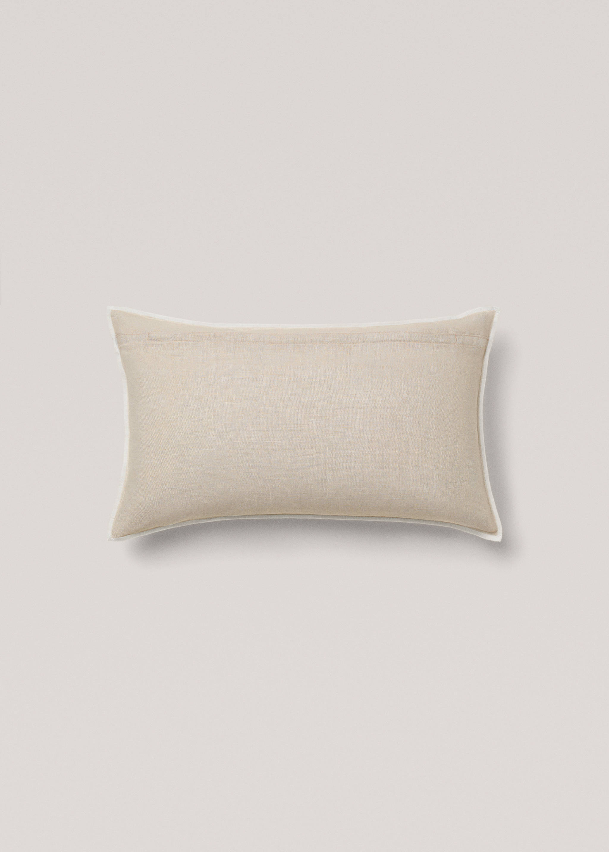 Linen cushion cover with trim 30x50cm - Details of the article 1
