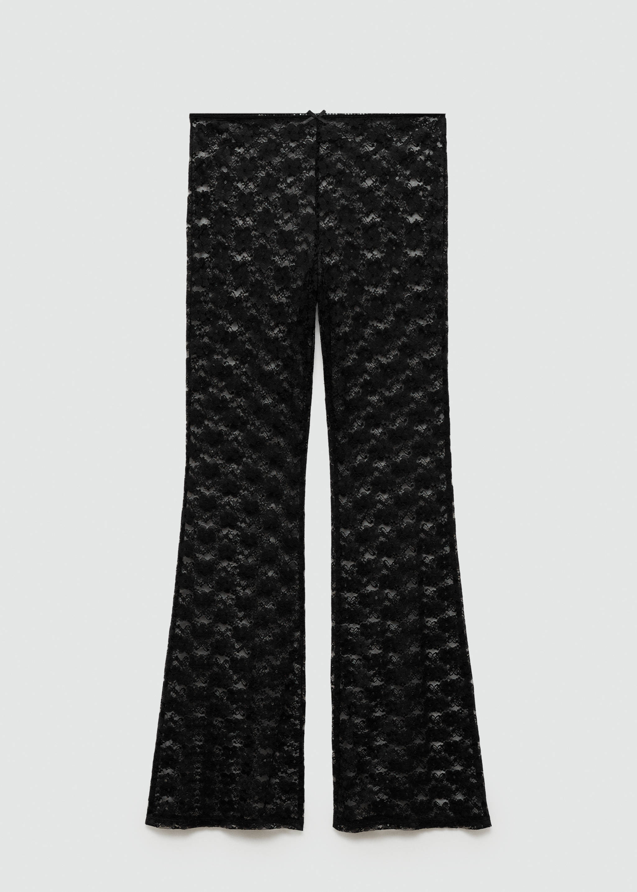 Straight-fit lace pants - Article without model
