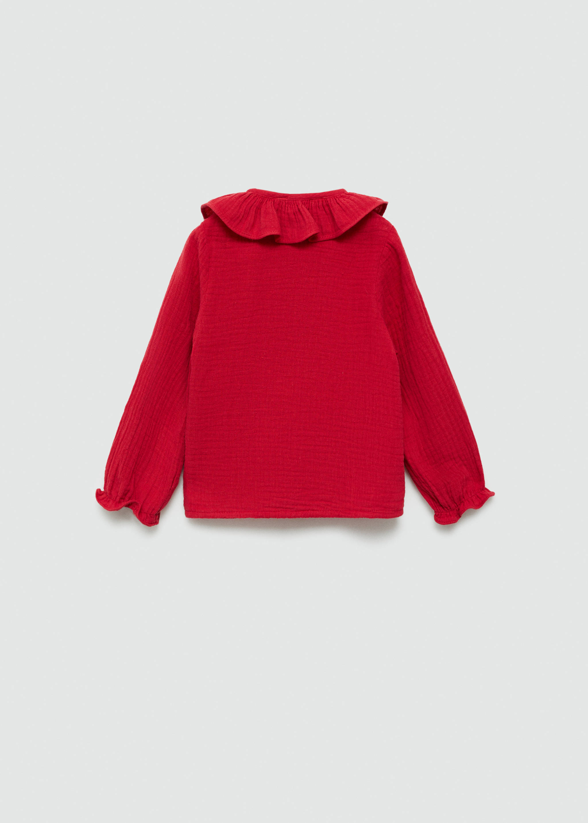 Cheesecloth cotton blouse - Reverse of the article