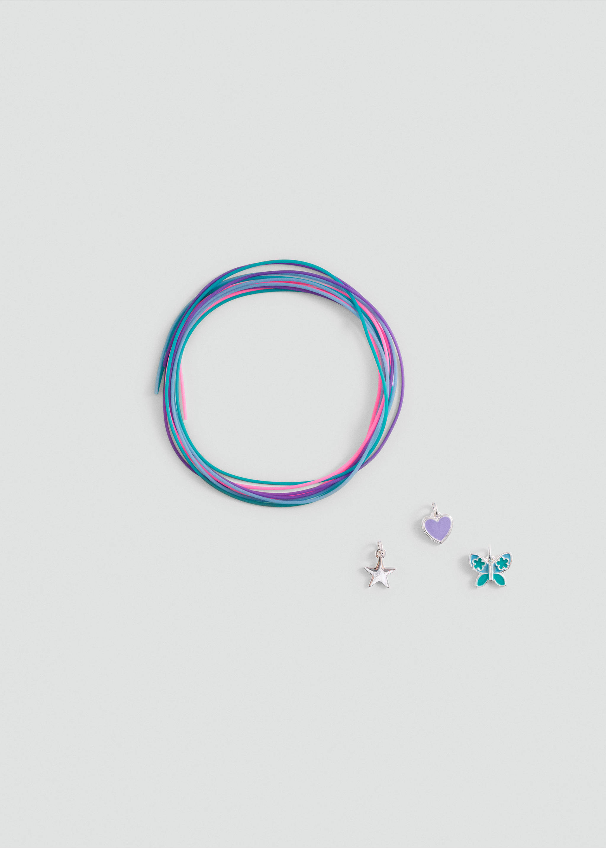 Lot bracelets perles - Article sans modèle, Lilas. Ref: 77062006-00.