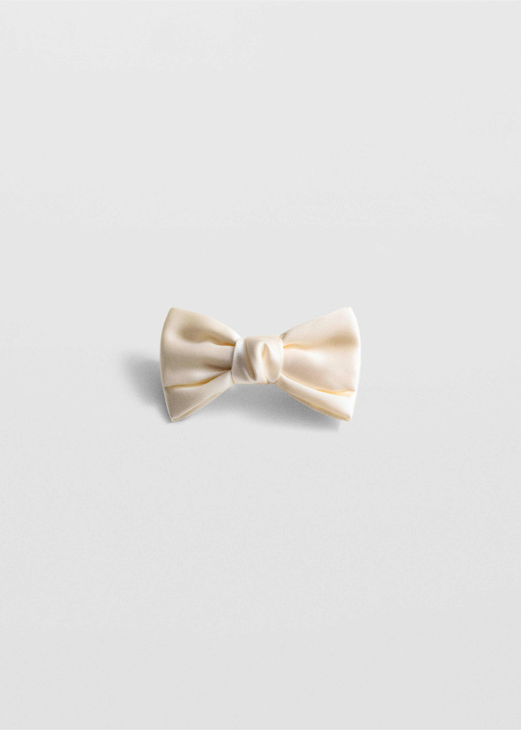 Bow hair clip - Article without model, Ecru. Ref: 77062007-00.