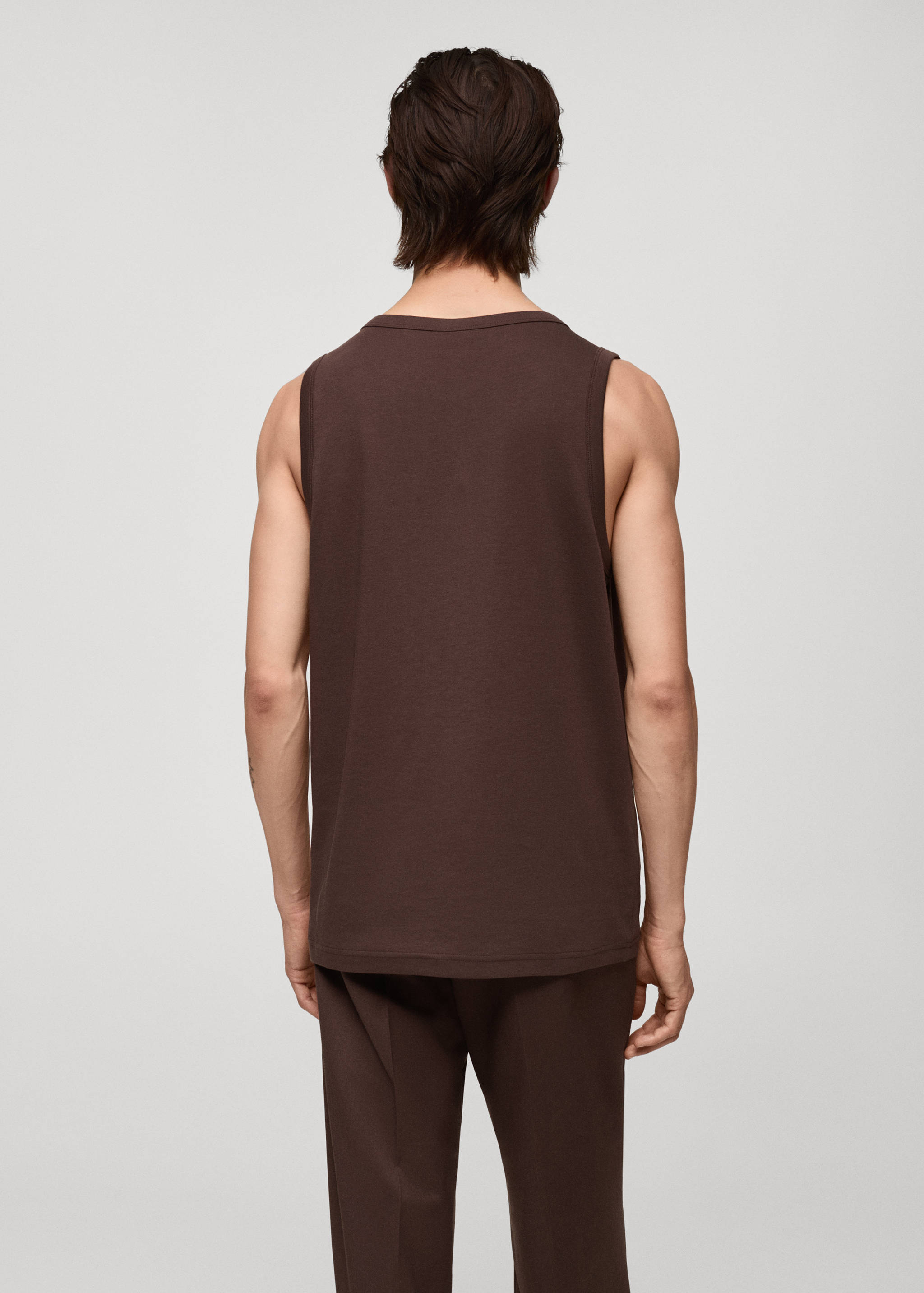 100% cotton tank top - Reverse of the article