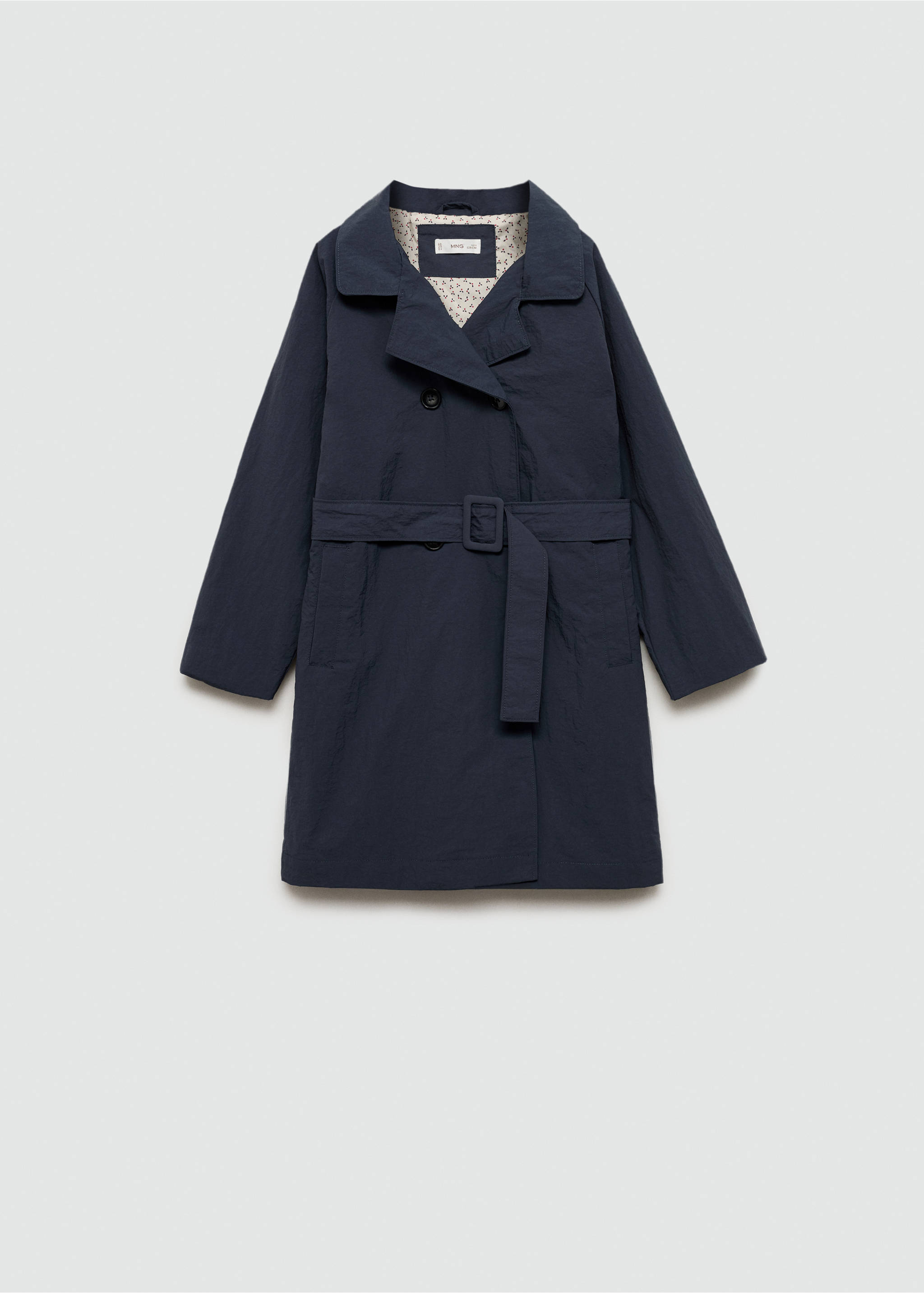 Classic trench coat with belt - Article without model, Dark Navy. Ref: 77062540-00.