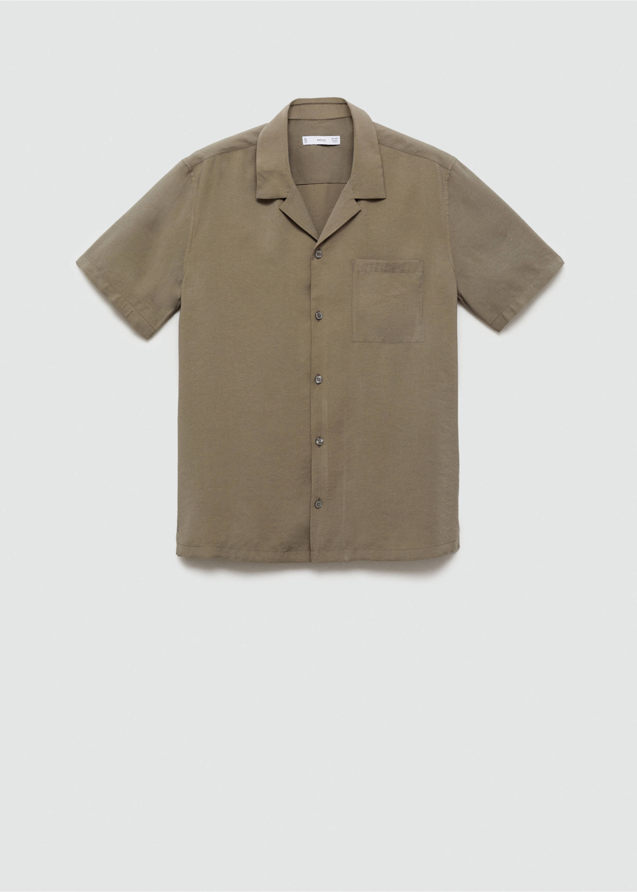 Regular-fit modal cotton shirt - Article without model, Medium Brown. Ref: 77062544-00.