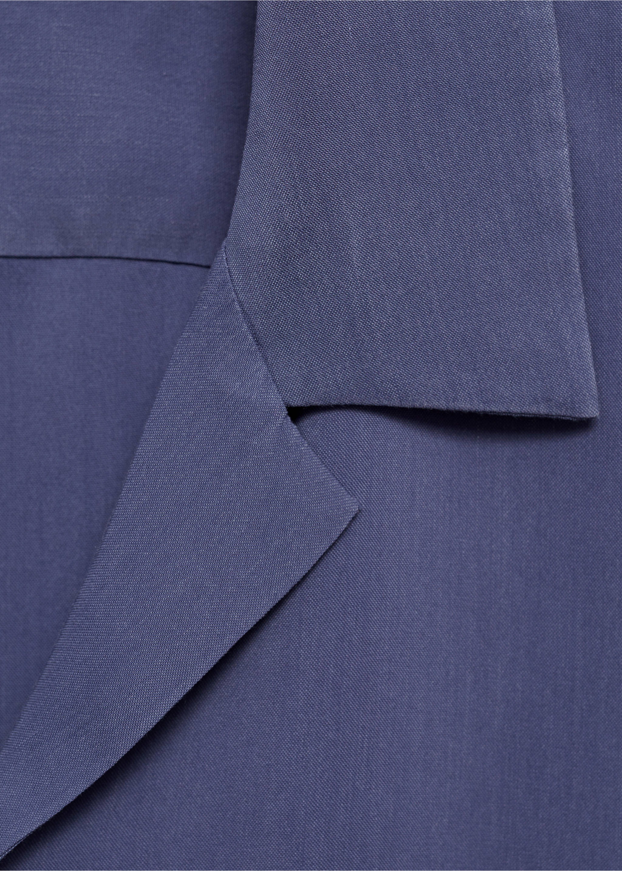 Regular-fit 100% Tencel shirt - Details of the article 8, Blue. Ref: 77062545-00.
