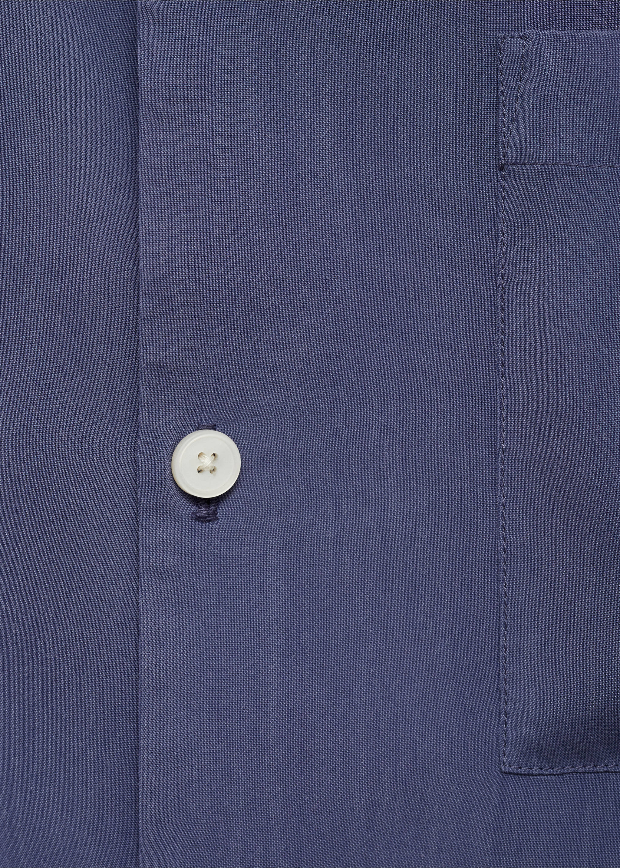 Regular-fit 100% Tencel shirt - Details of the article 0, Blue. Ref: 77062545-00.