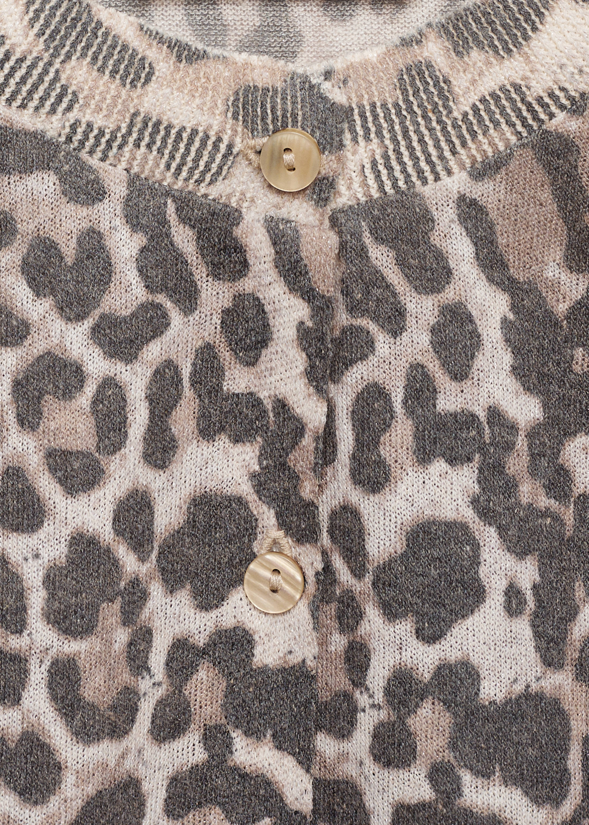 Strick-Cardigan mit Leopardenmuster - Detail des Artikels 8