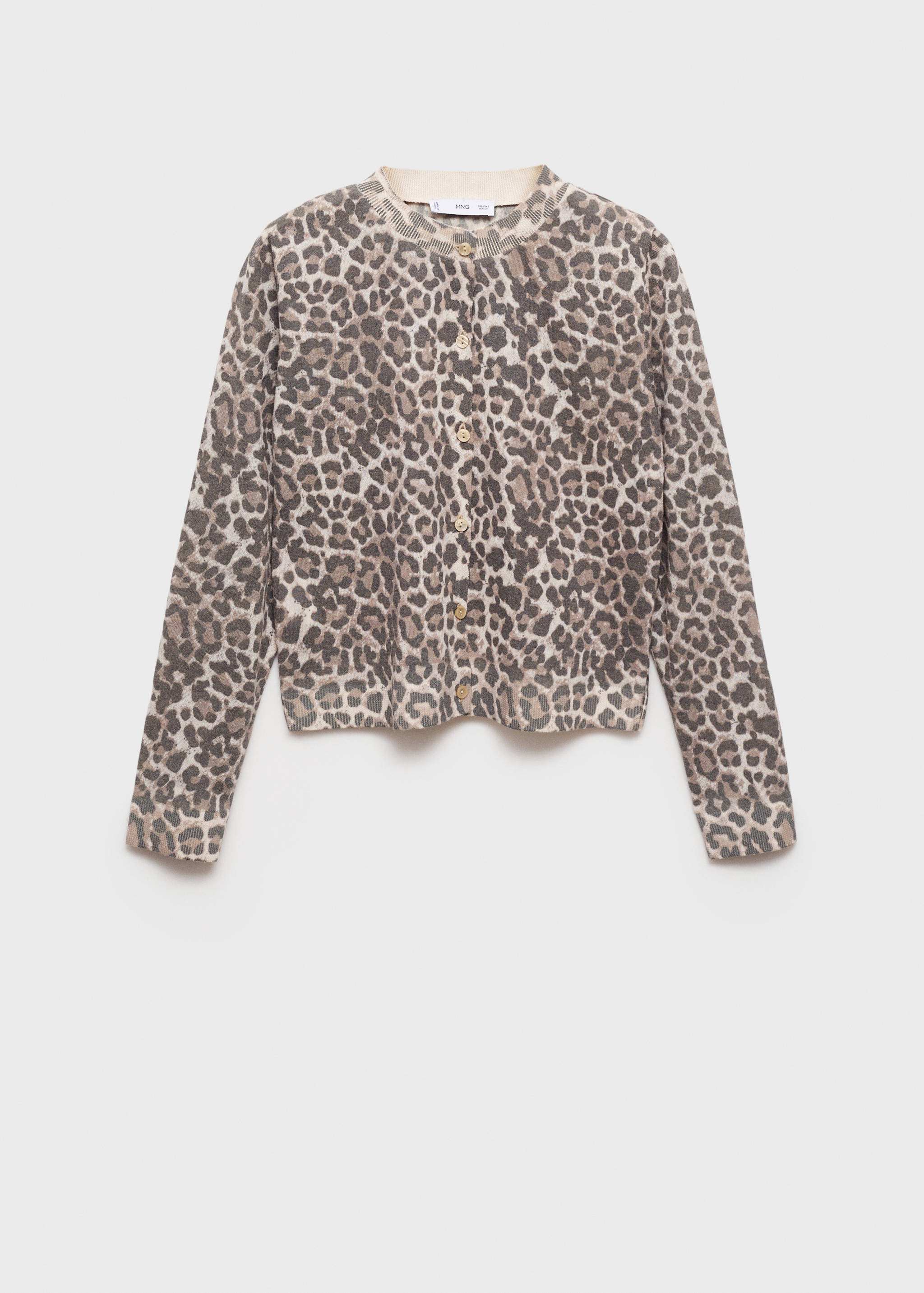 Cárdigan punto leopardo - Artículo sin modelo