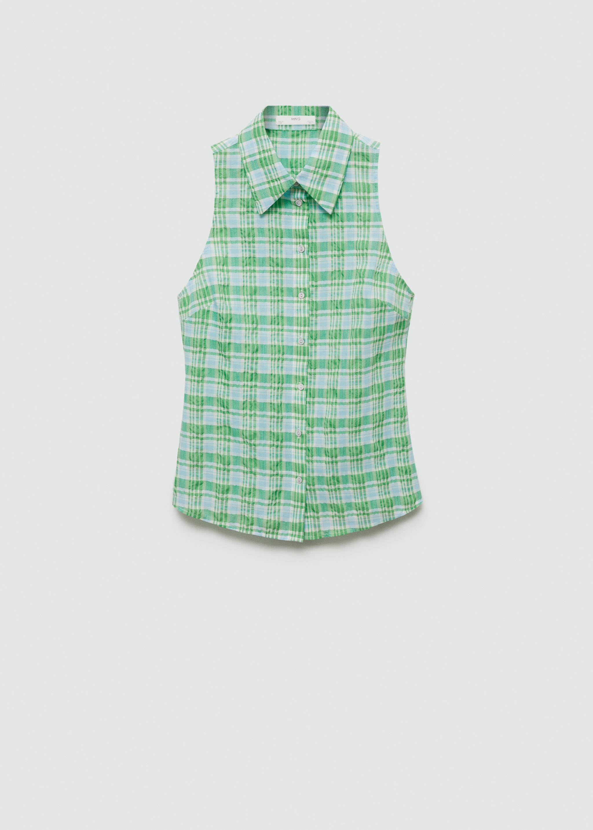 Camisa cuadros sin mangas - Artículo sin modelo