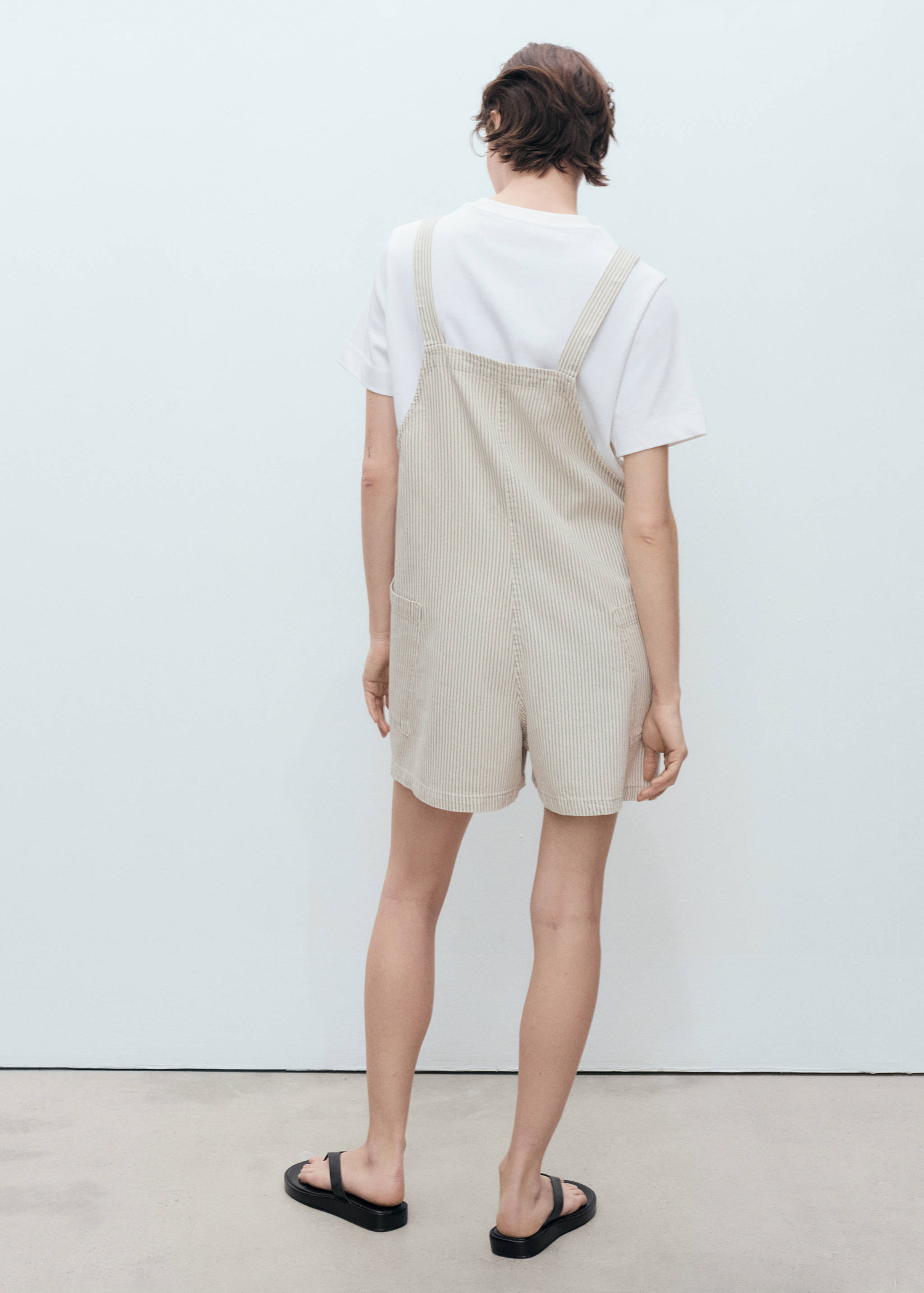 Gestreepte spijkertuinbroek - Achterkant van het artikel