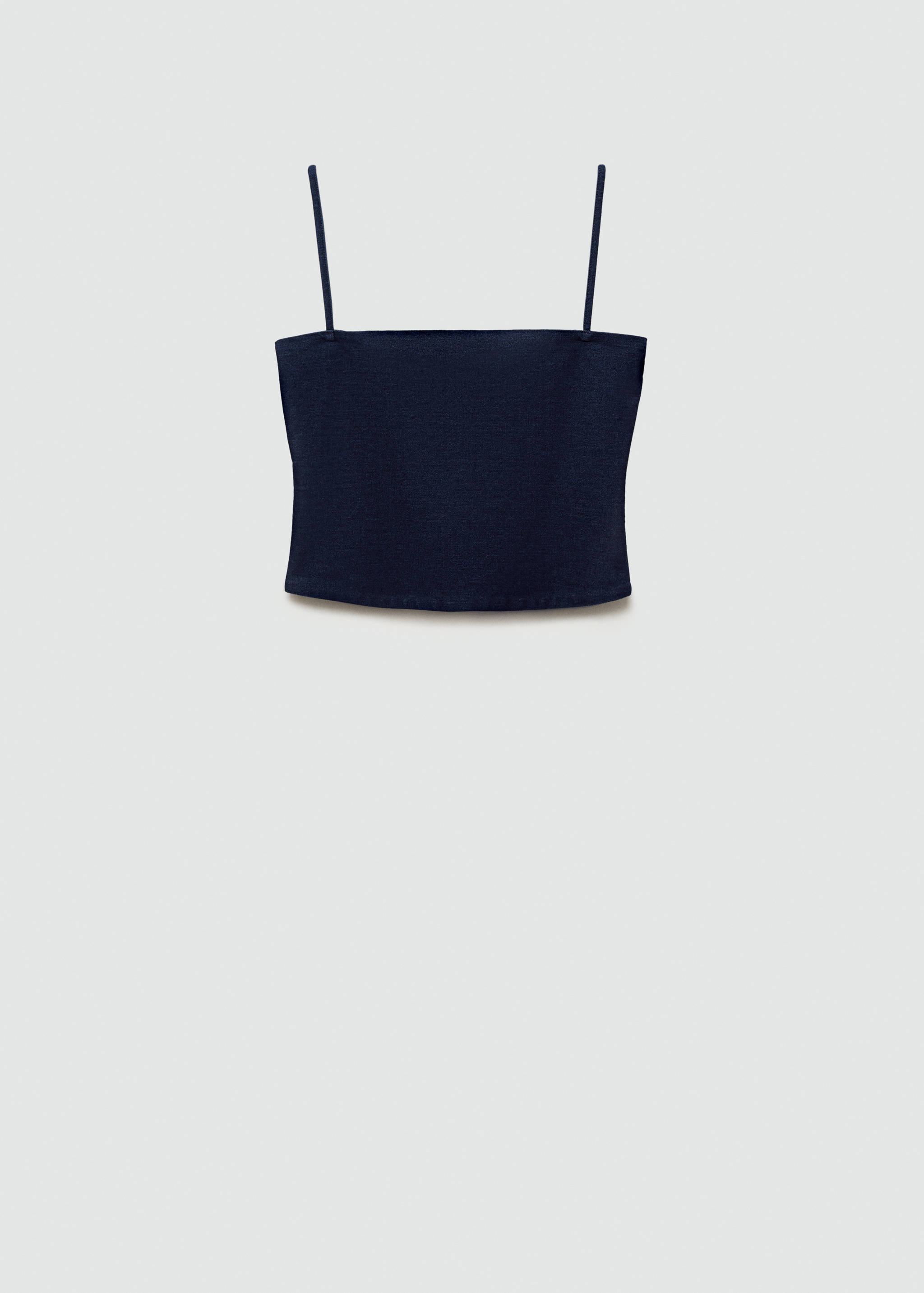 Cropped top with thin straps - Article without model
