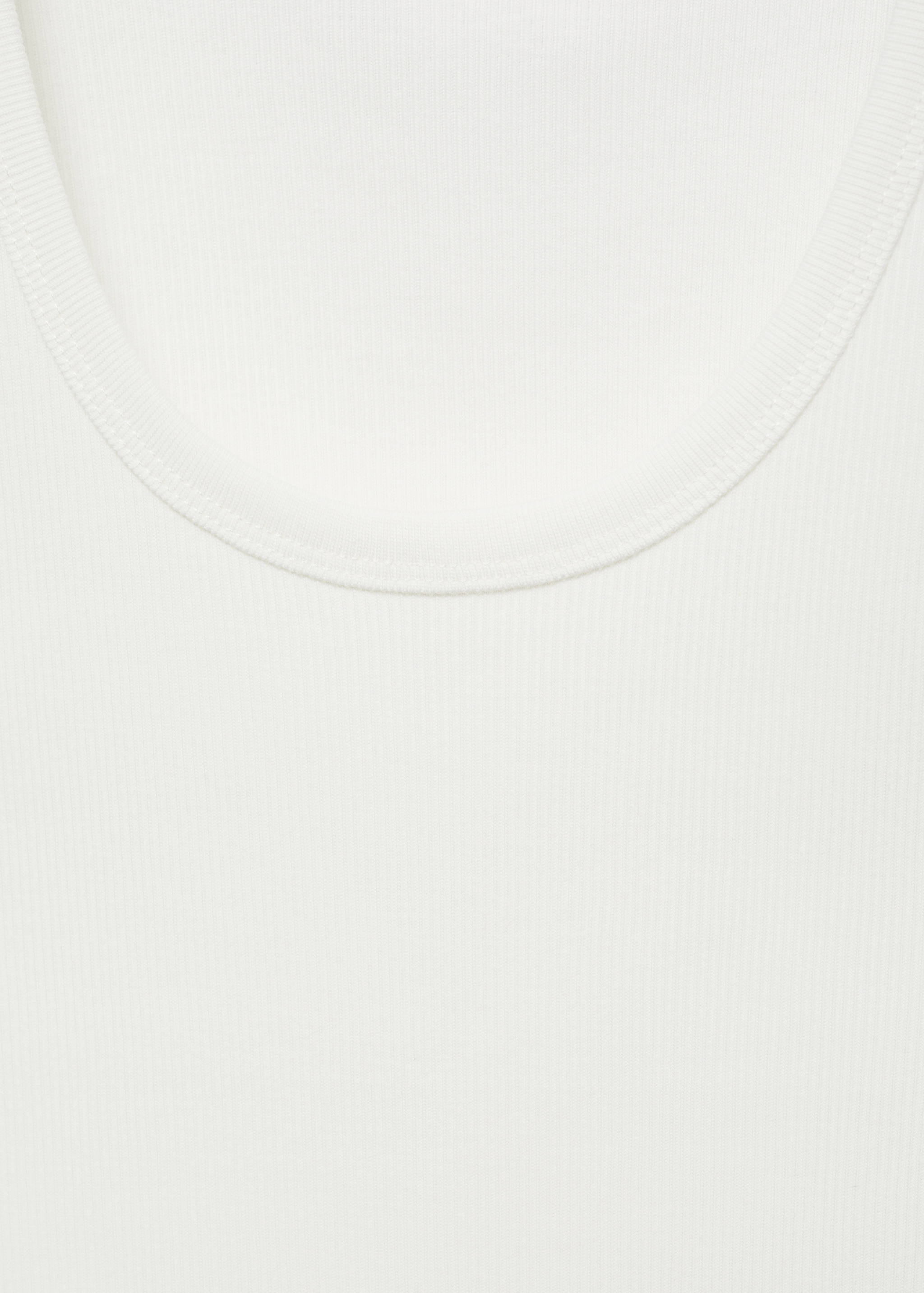 Ribbed cotton-blend top - Details of the article 8