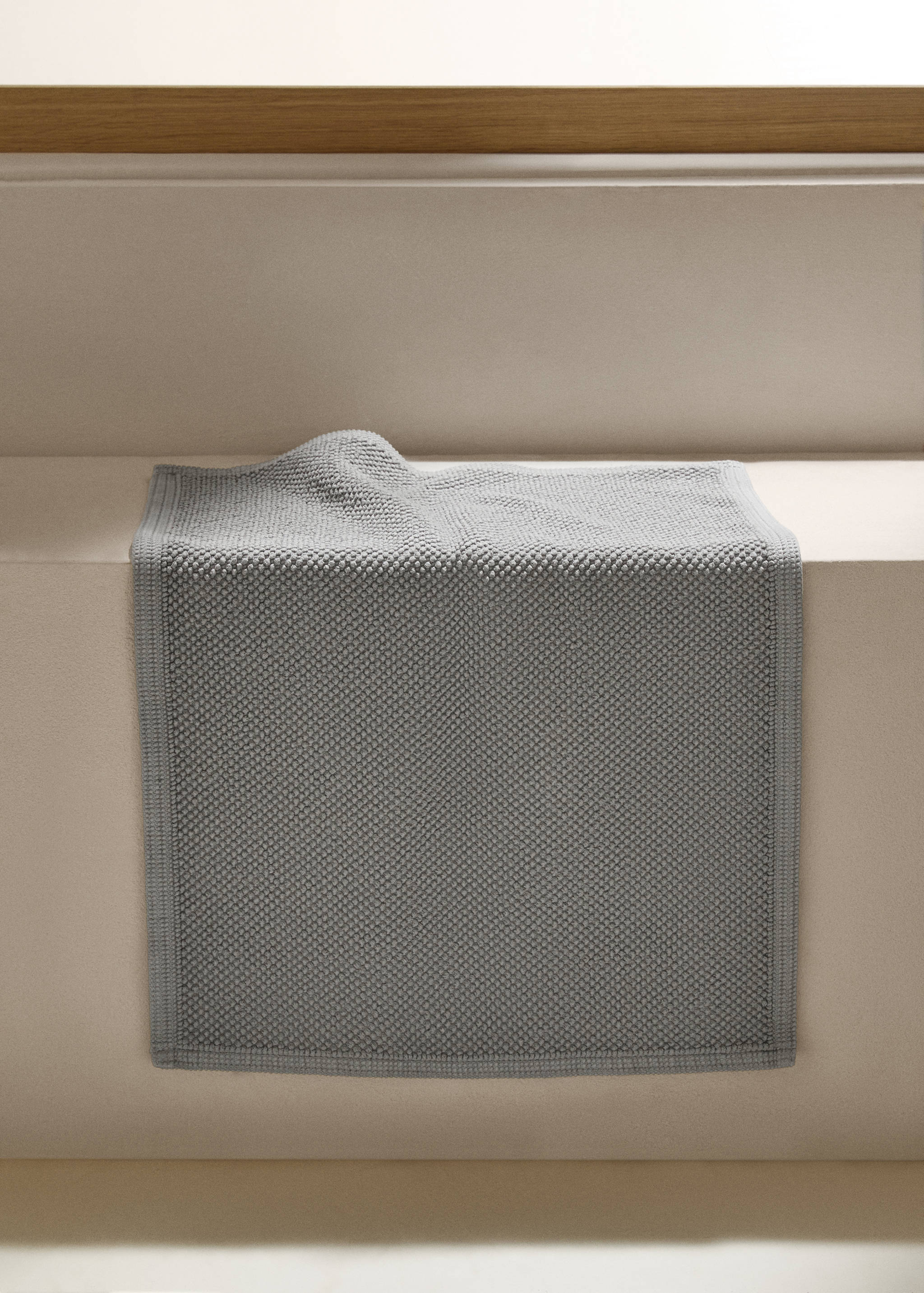 Alfombra baño 100% algodón bouclé - Plano general
