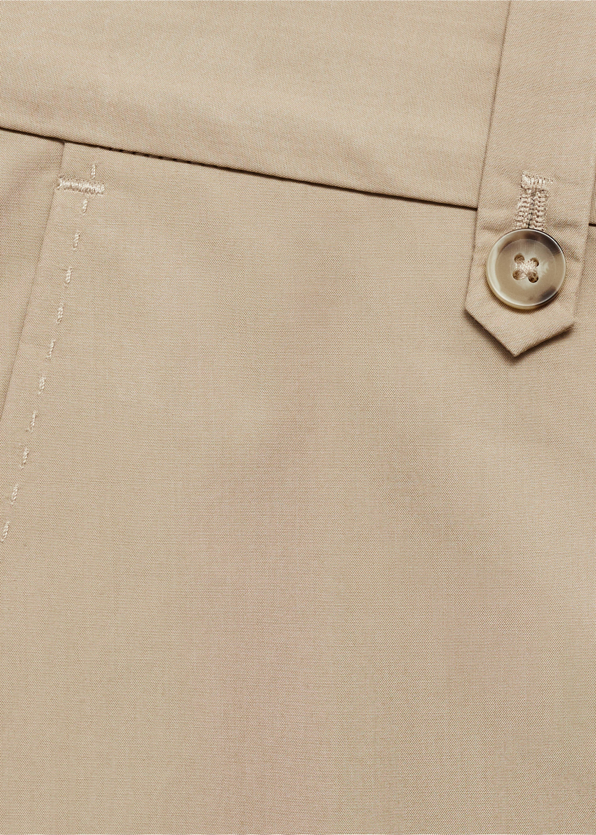 Pantaloni regular-fit 100% cotone - Dettaglio dell'articolo 8, Beige. Ref: 77063259-00.