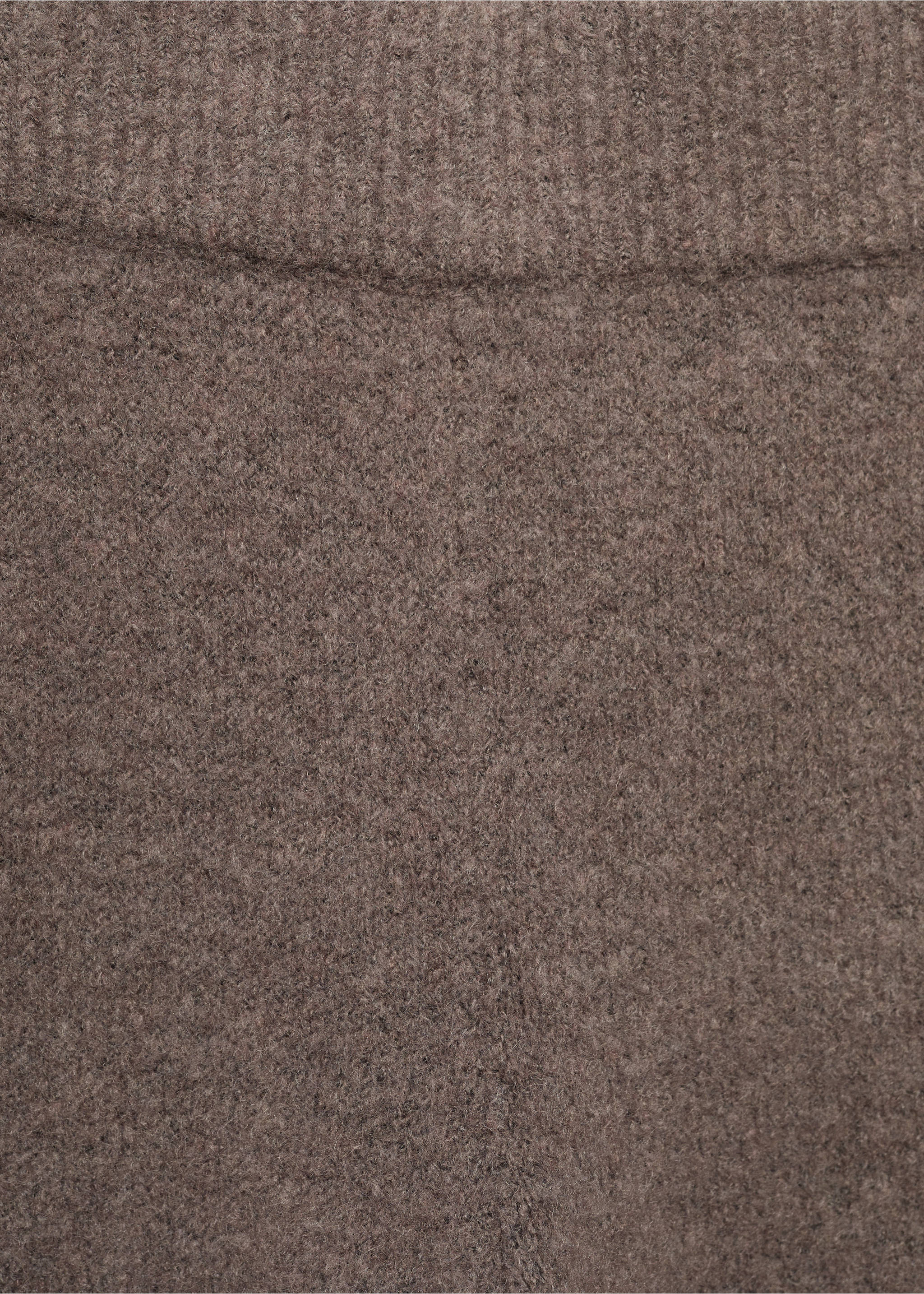 Straight knitted trousers - Details of the article 8, Brown. Ref: 77063266-00.