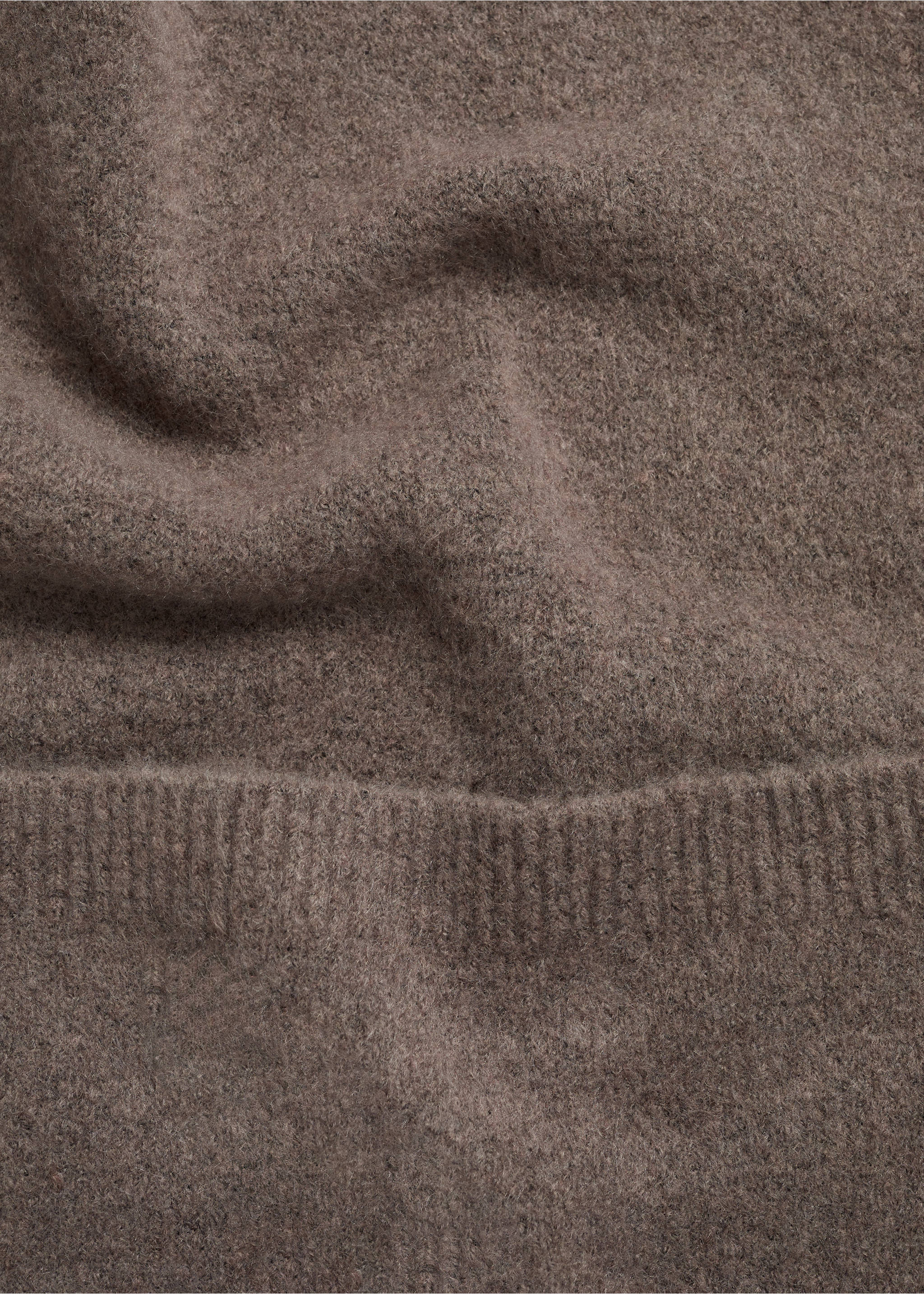 Straight knitted trousers - Details of the article 0, Brown. Ref: 77063266-00.