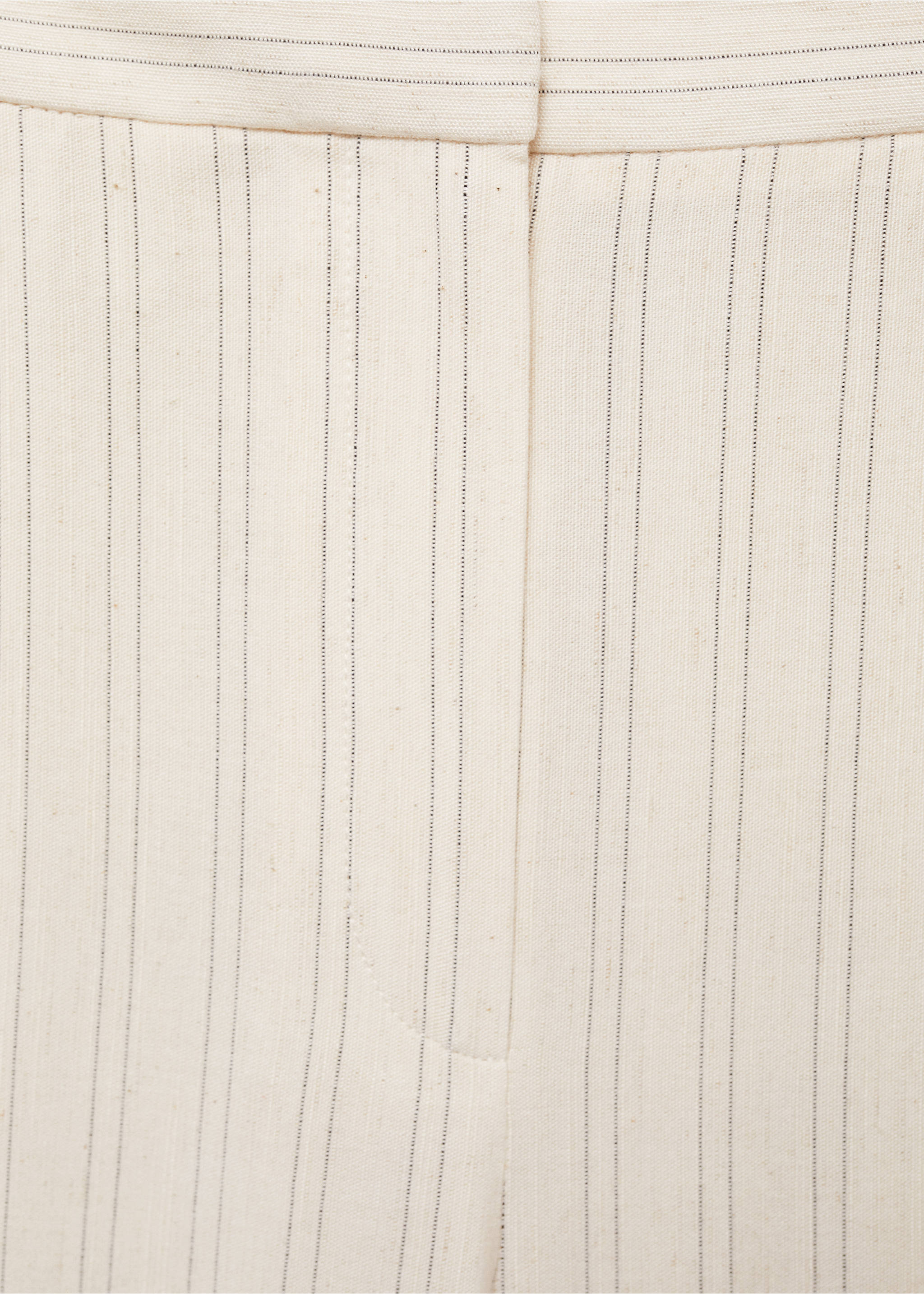 Pantalon droit à rayures - Détail de l'article 0, Écru. Ref: 77063271-00.