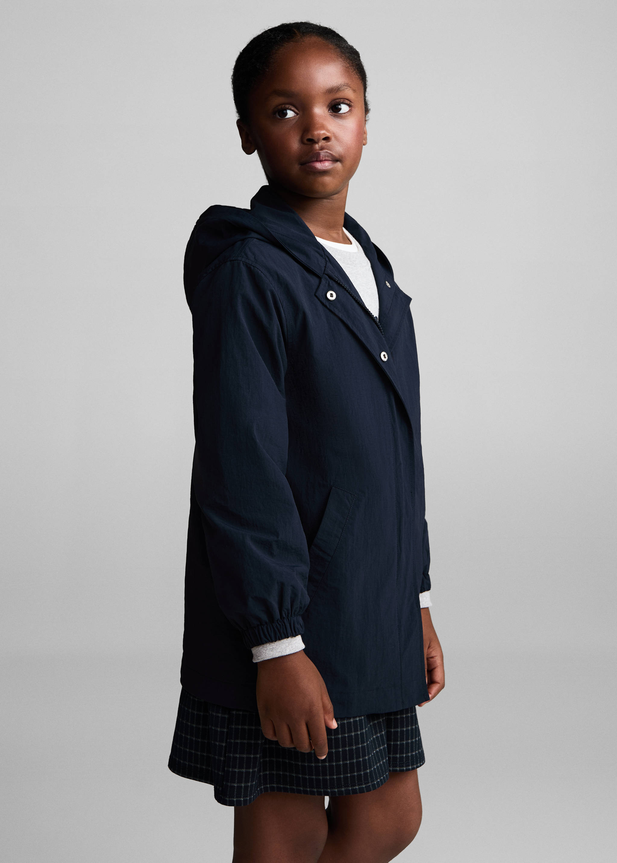 Veste à capuche - Plan moyen