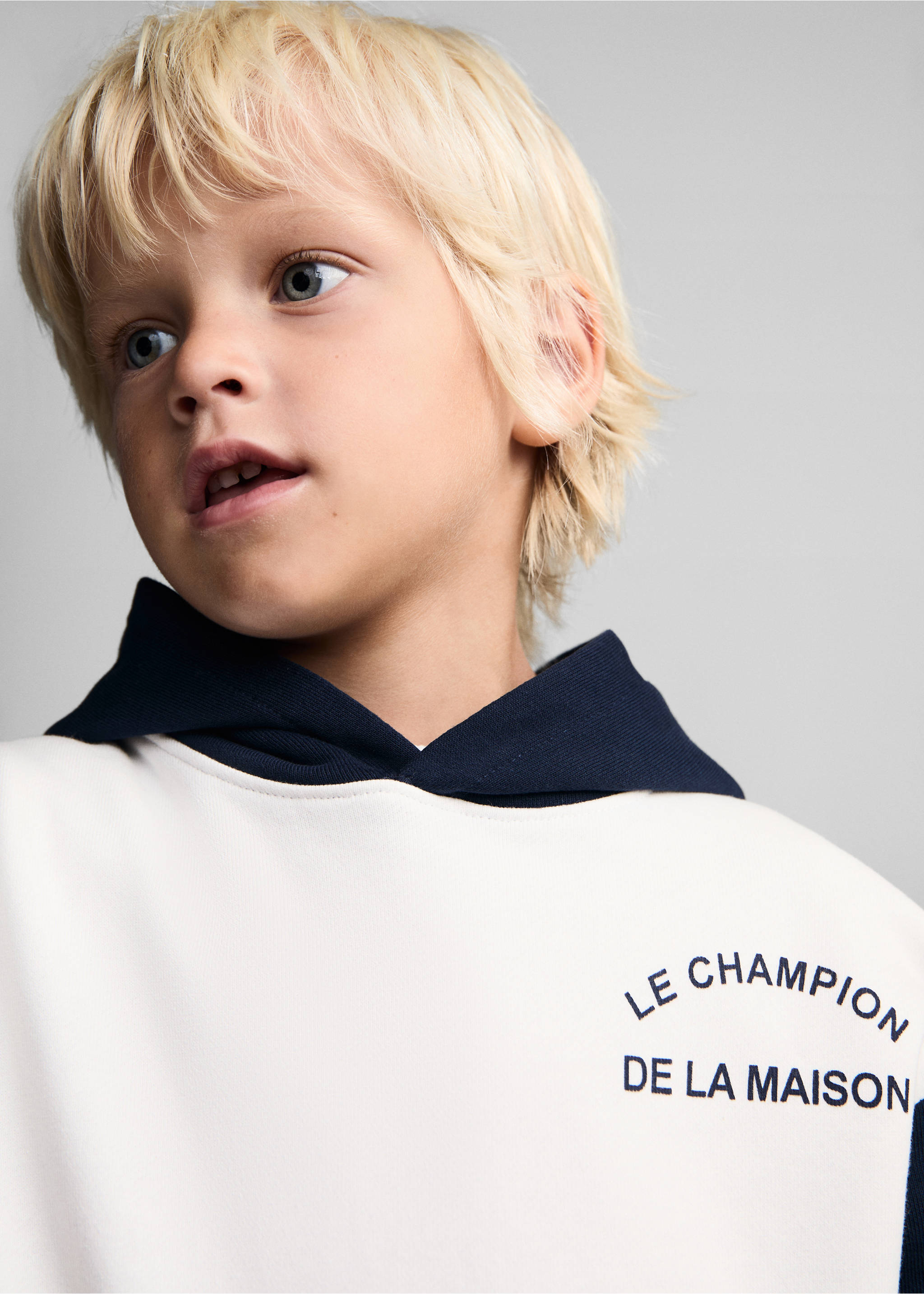 Printed cotton sweatshirt - Details of the article 1, Off White. Ref: 77063278-00.