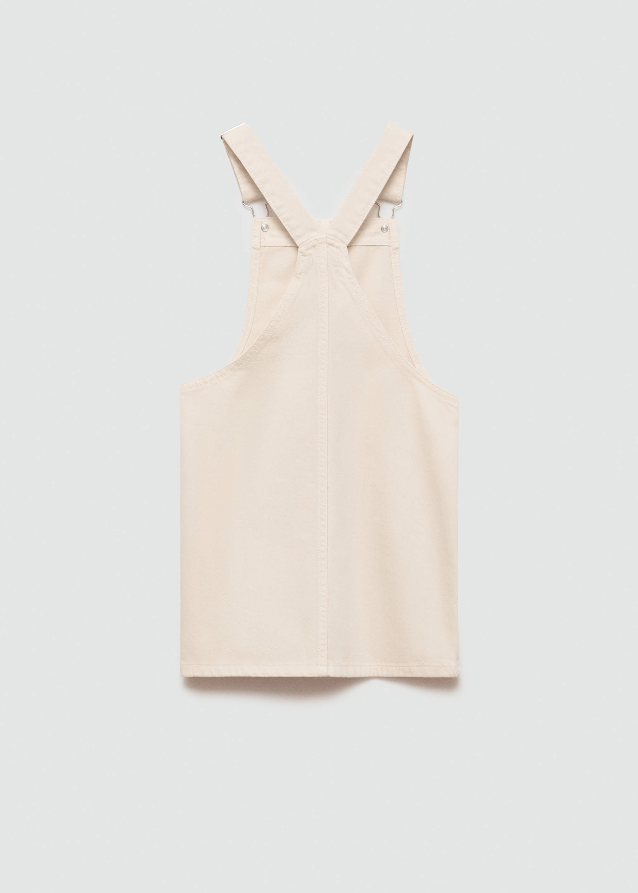 Kurzer Jeans-Latzrock - Rückseite des Artikels