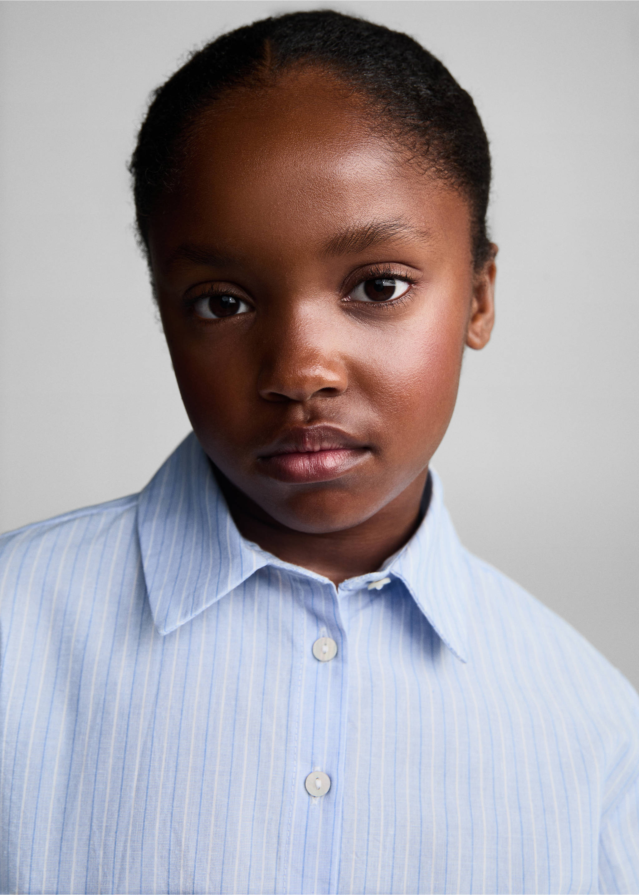 Pruhovaná košile - Detail zboží 1, Modrá obloha. Ref: 77063285-00.