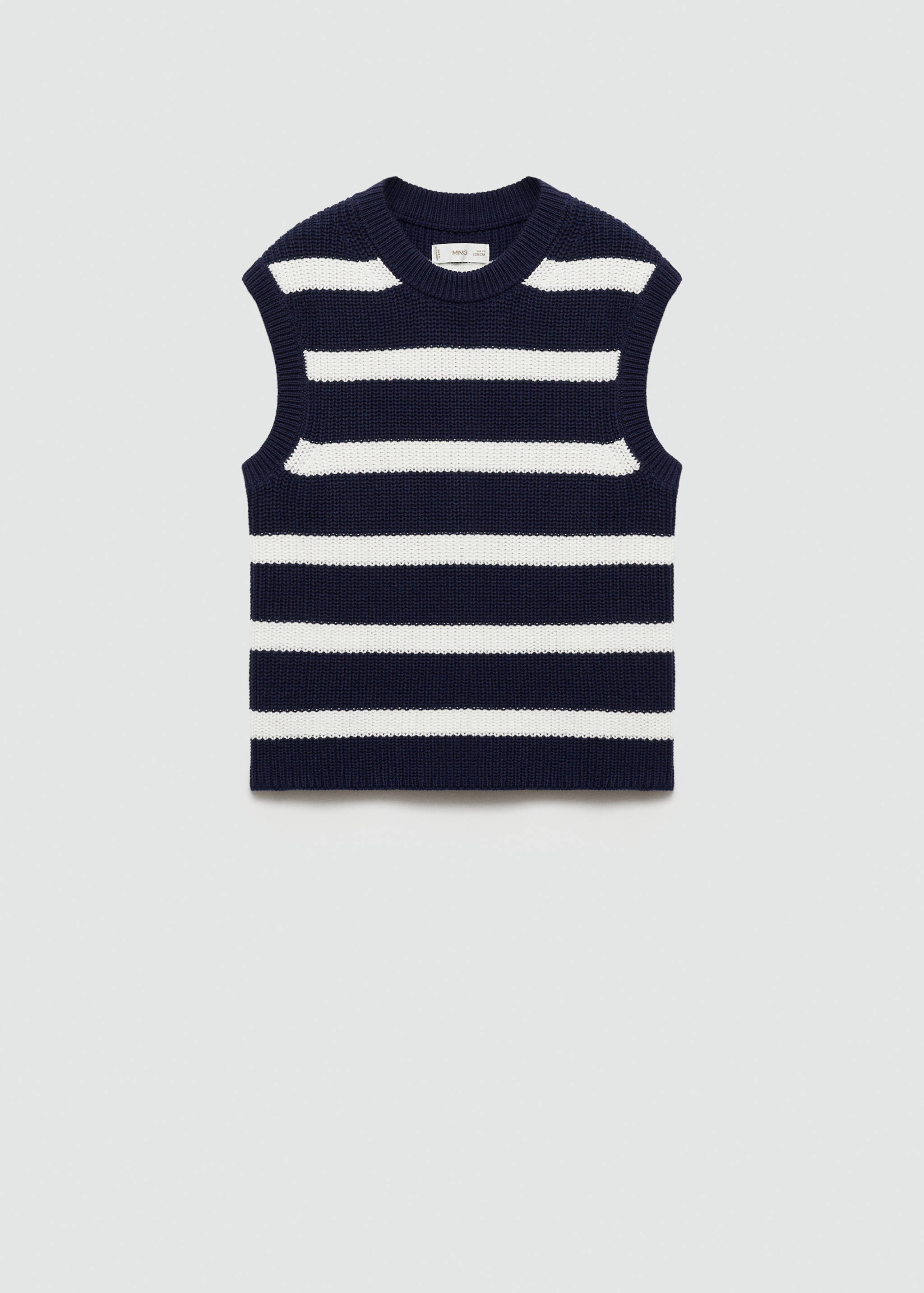 Úpletová vesta s proužky - Zboží bez modelu