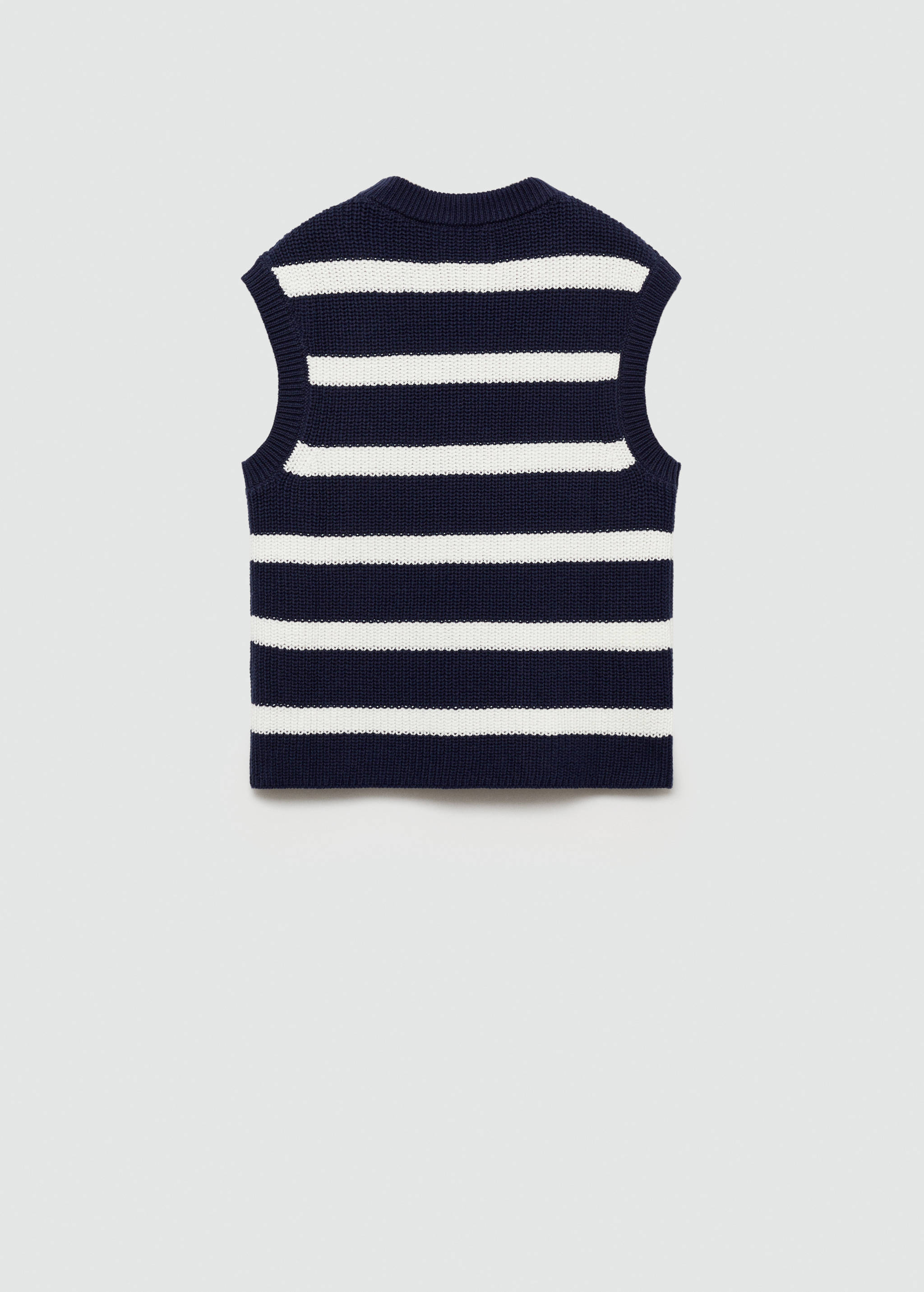 Úpletová vesta s proužky - Zadní strana zboží