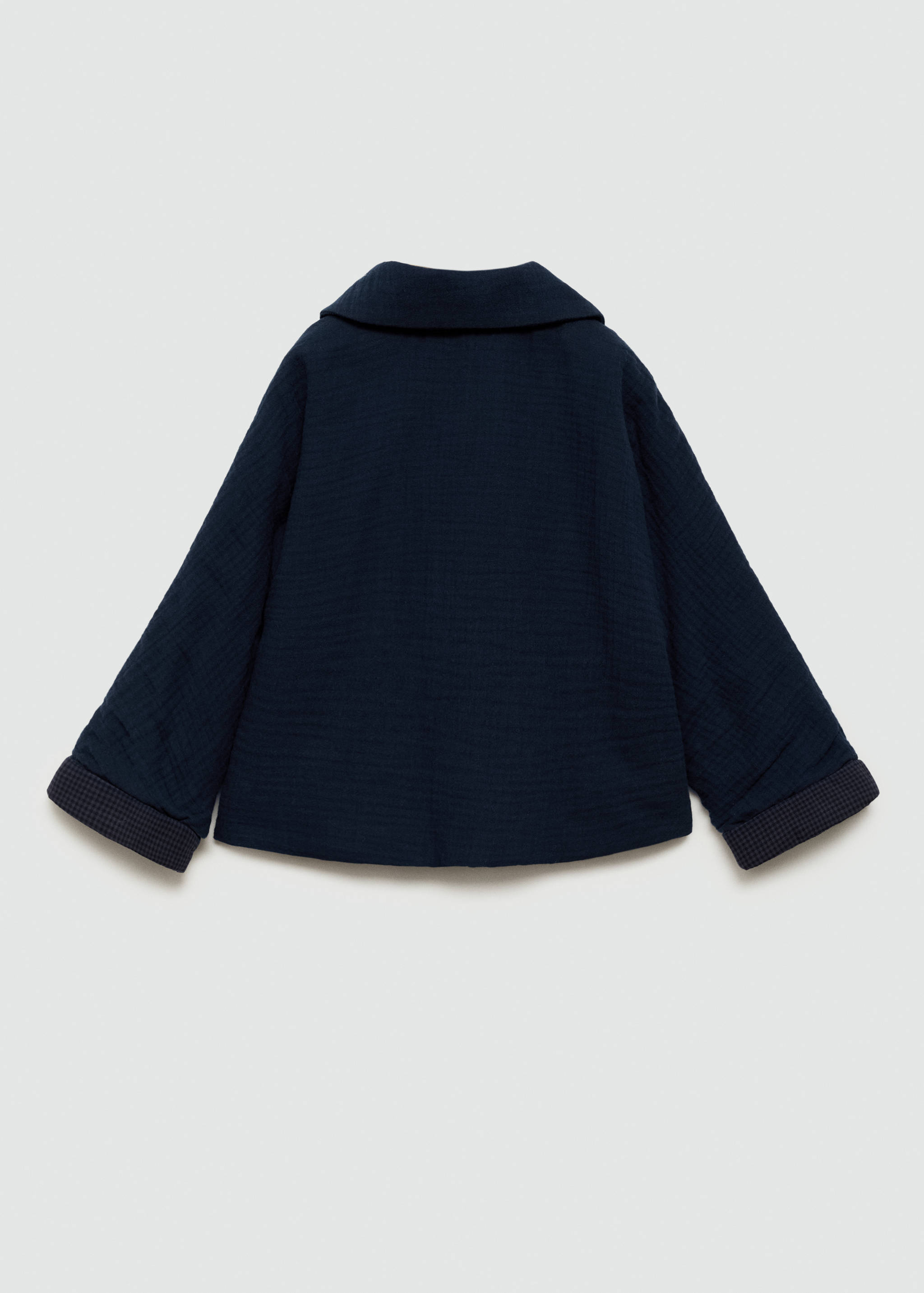 Gaze-Jacke mit Taschen - Rückseite des Artikels