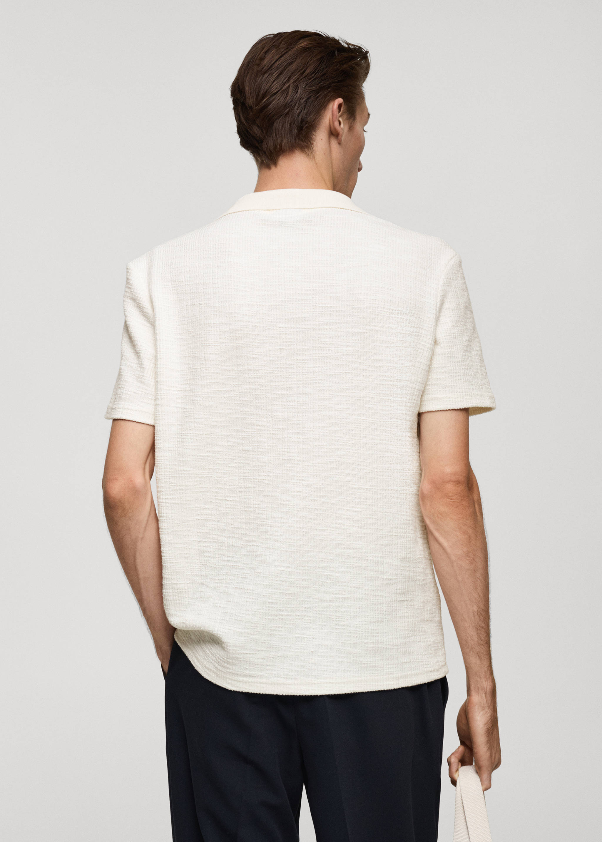 Polo coton structuré - Verso de l’article