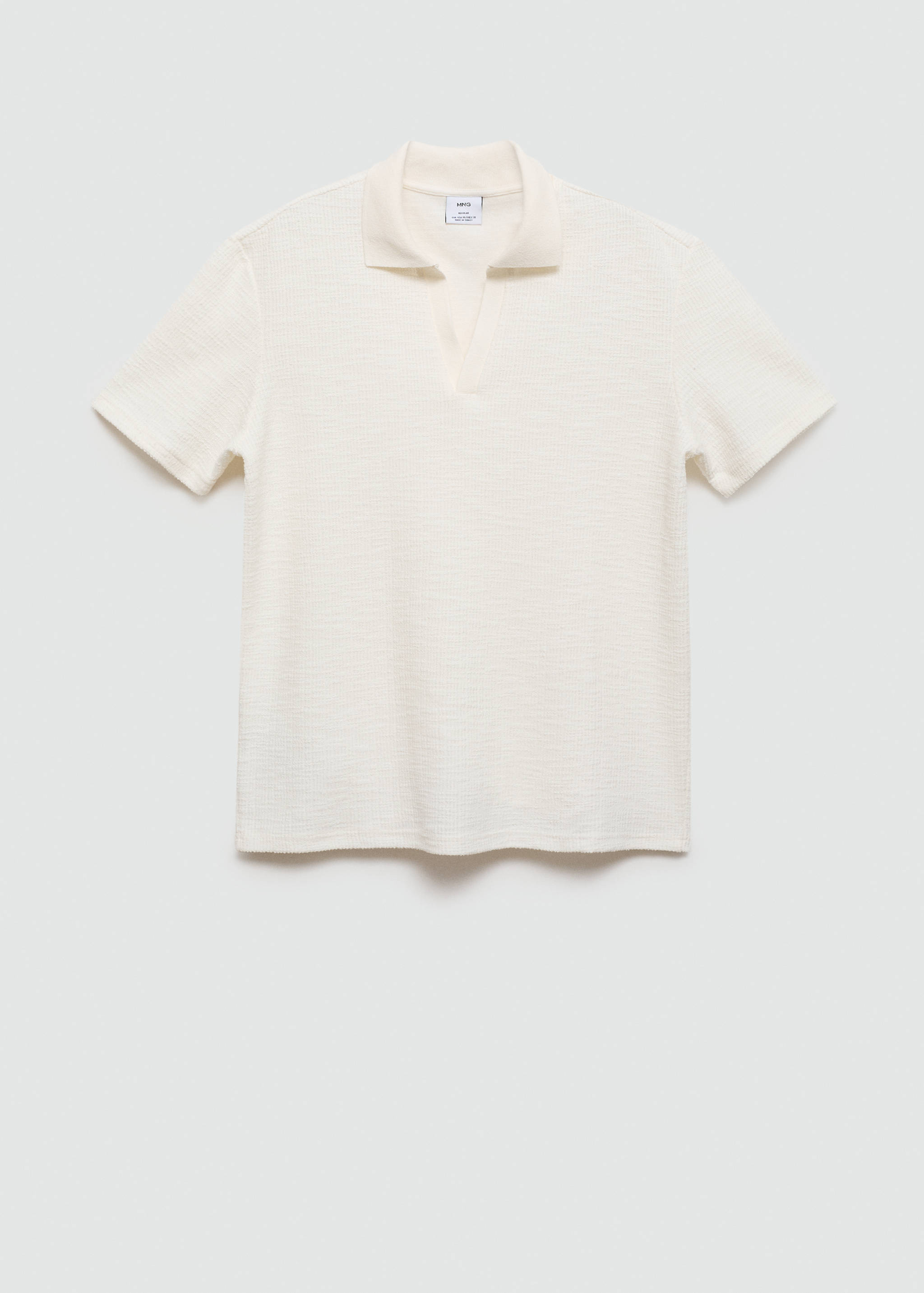 Polo coton structuré - Article sans modèle