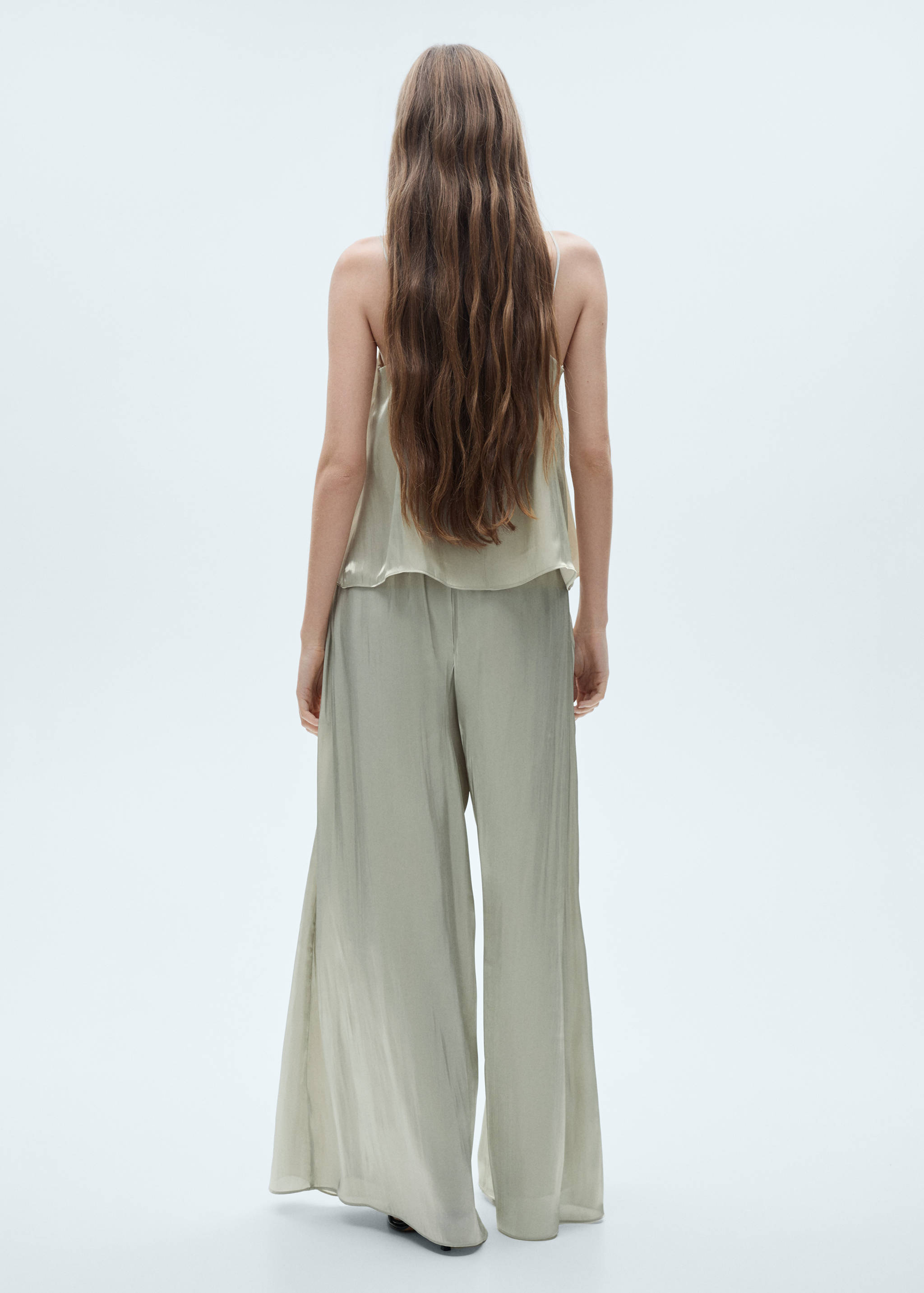 Pantalón fluido satinado - Reverso del artículo