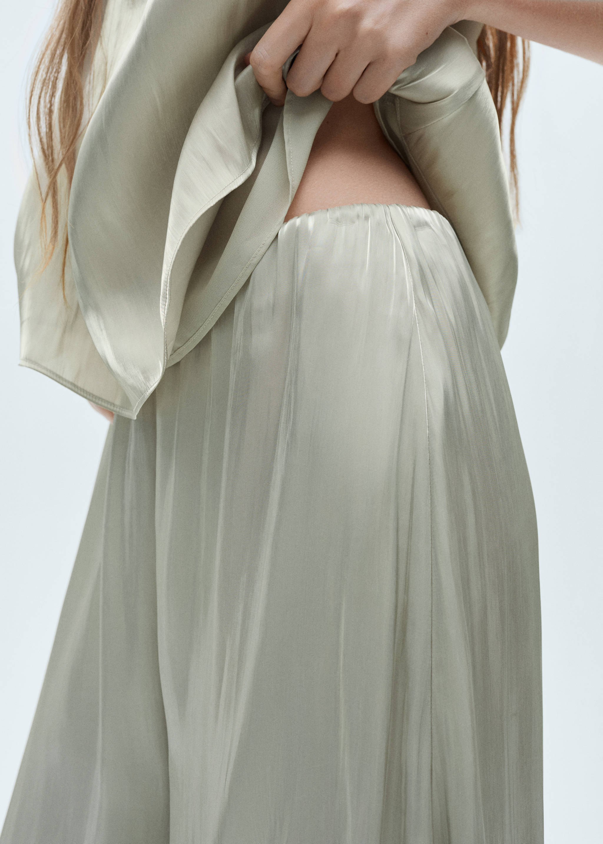 Pantalón fluido satinado - Detalle del artículo 6