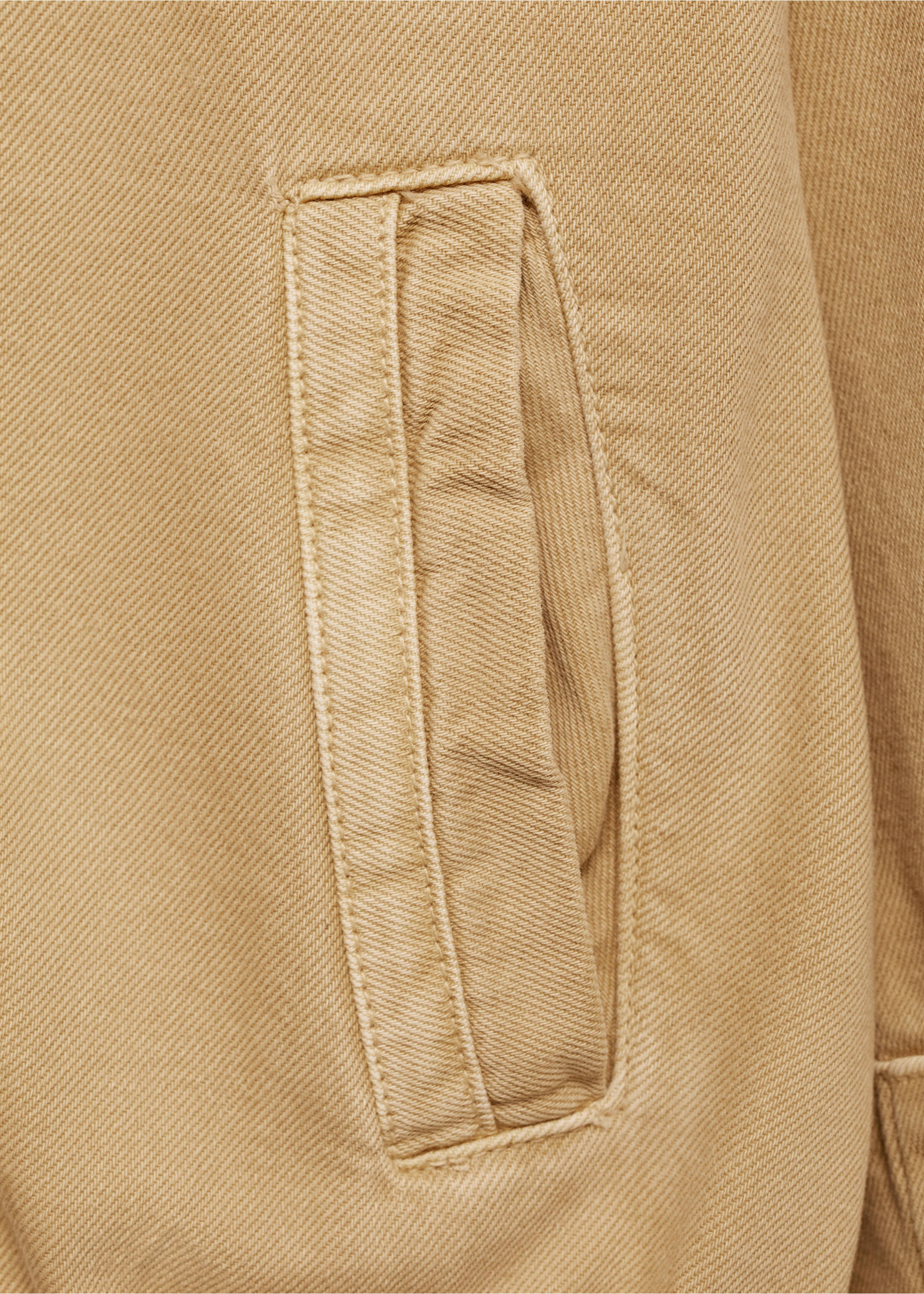Denim bomber jacket - Details of the article 0, Medium Brown. Ref: 77064016-00.
