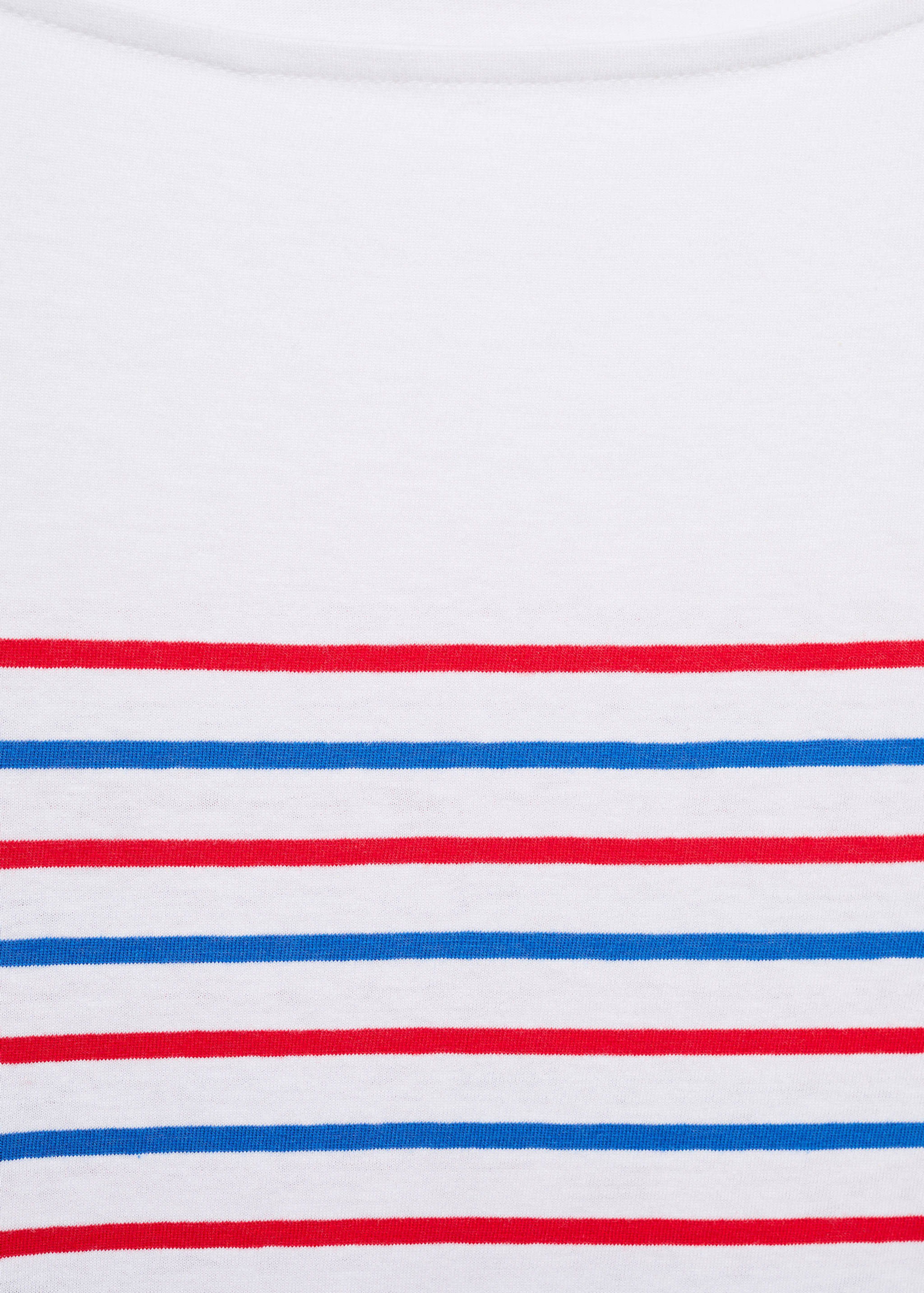 Gestreiftes T-Shirt mit Bateau-Ausschnitt - Detail des Artikels 8
