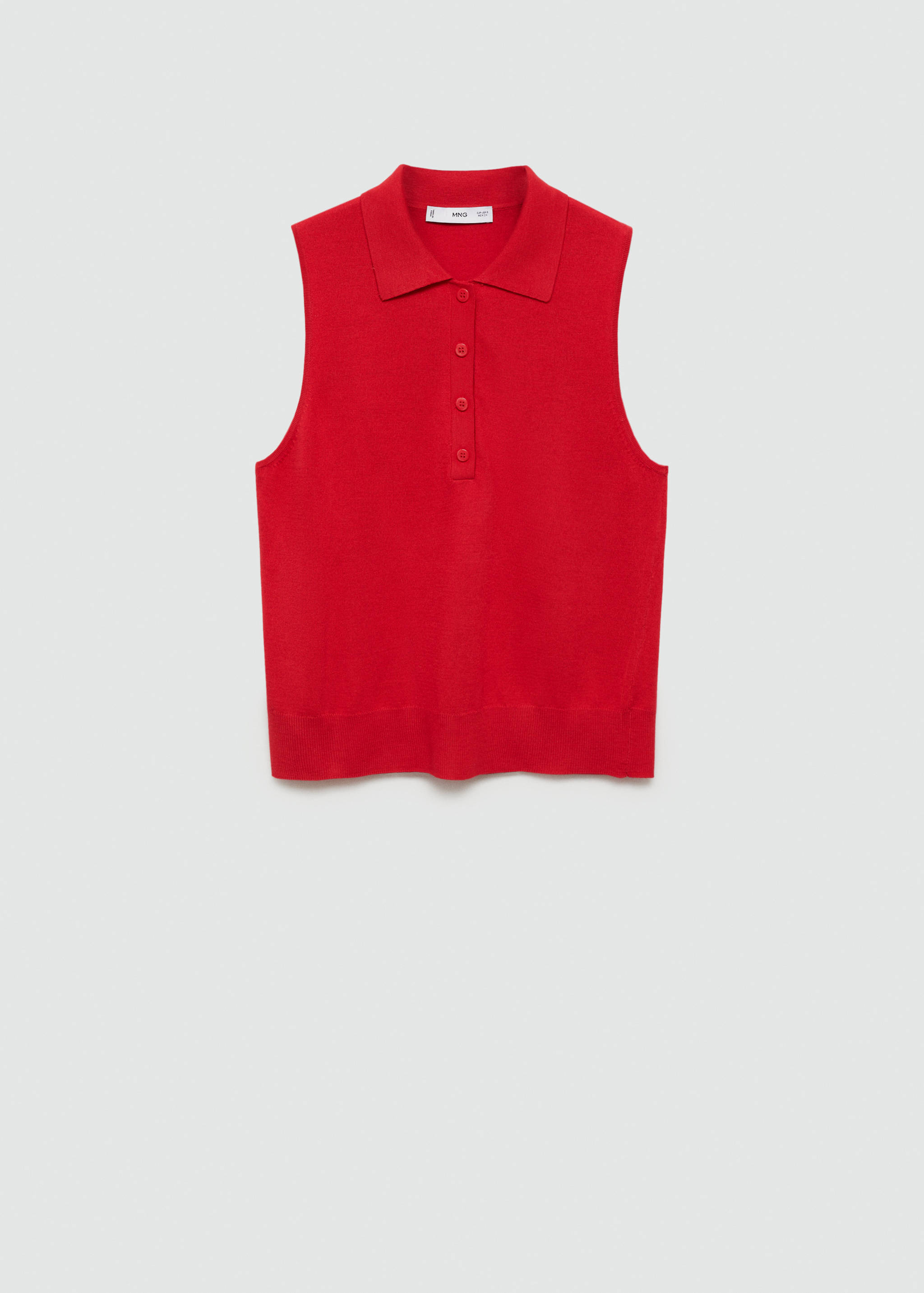 Gilet maille fine col polo - Article sans modèle