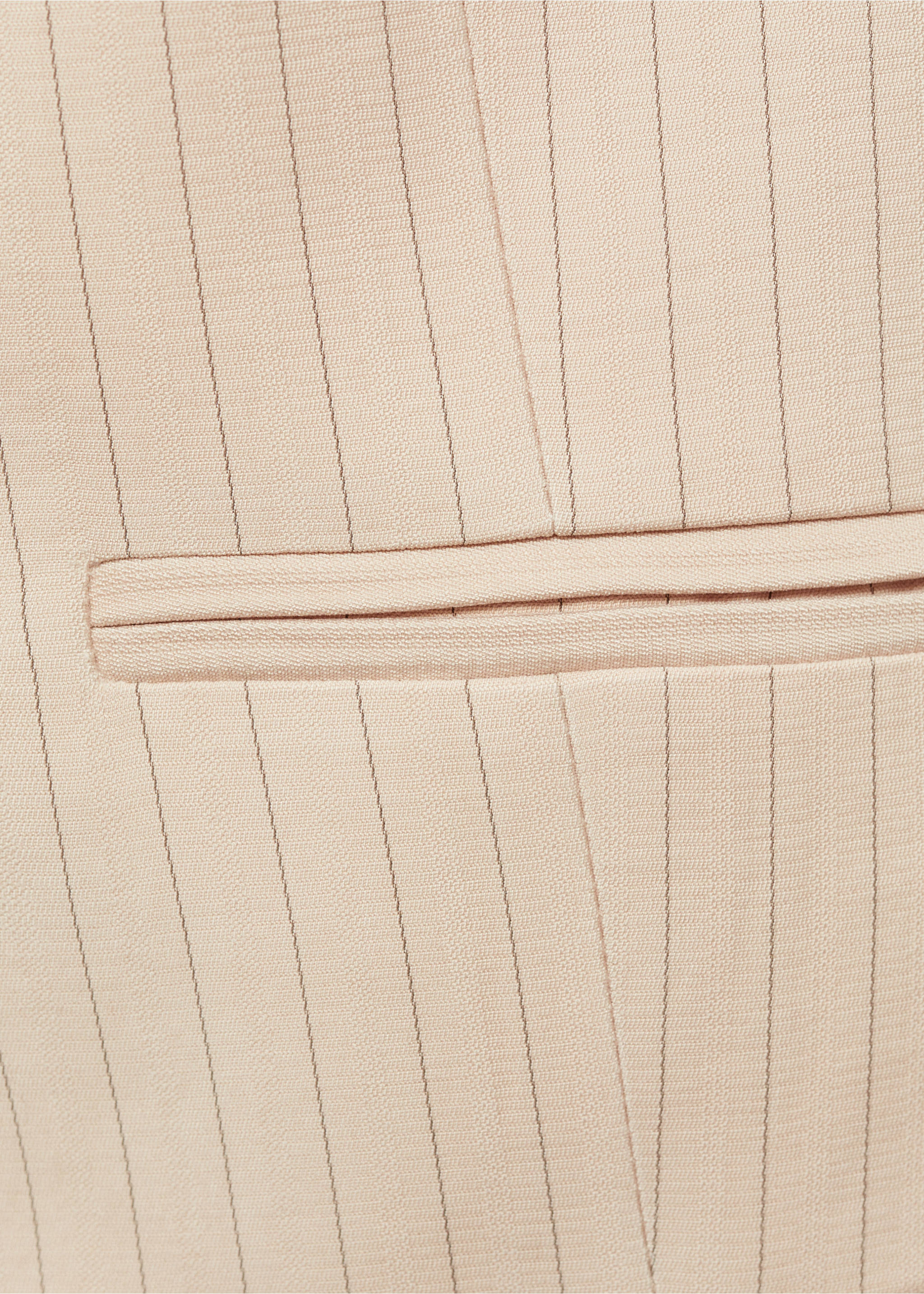 Striped suit vest - Details of the article 0, Beige. Ref: 77064025-00.