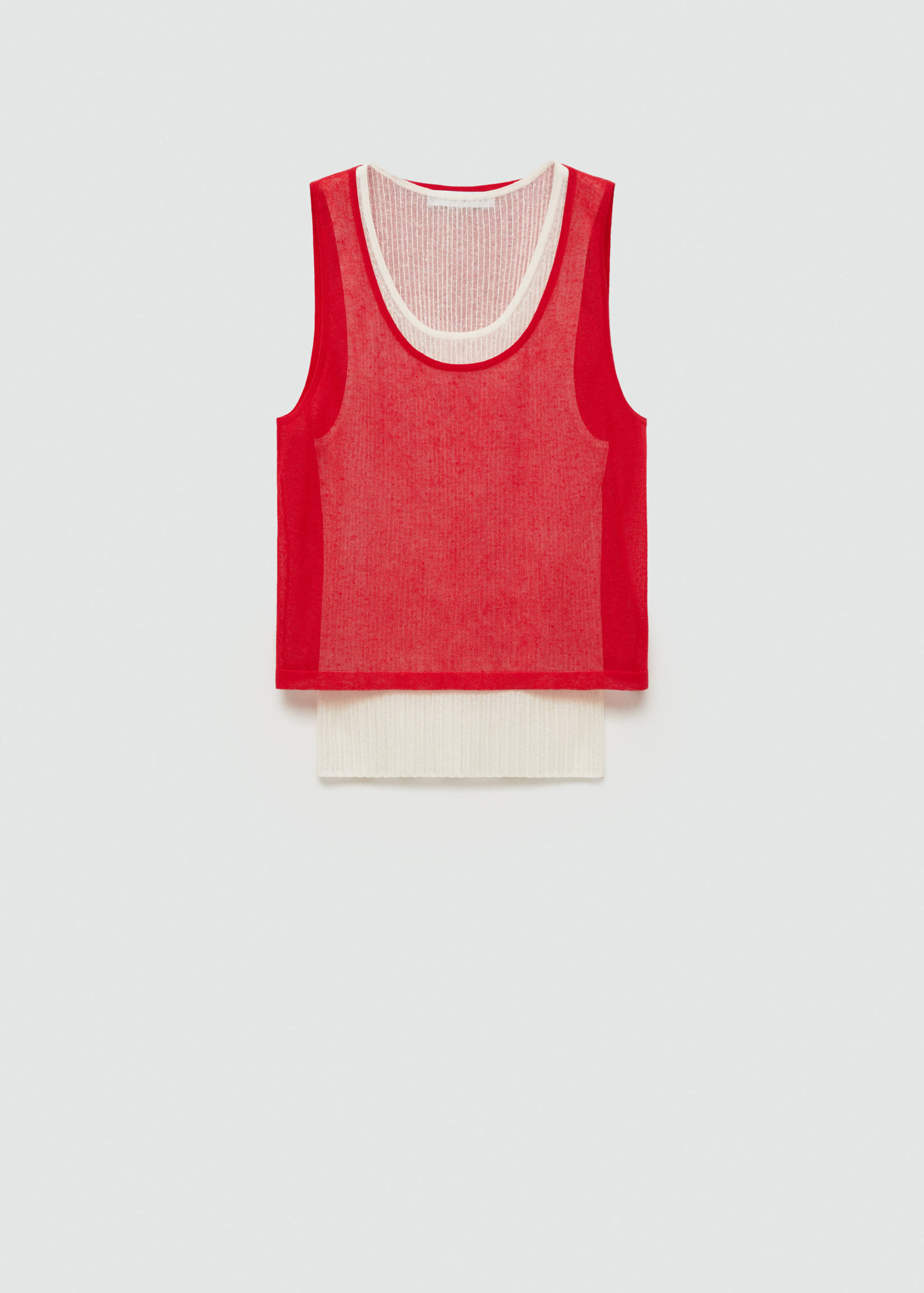 Gecombineerde lyocell top - Artikel zonder model