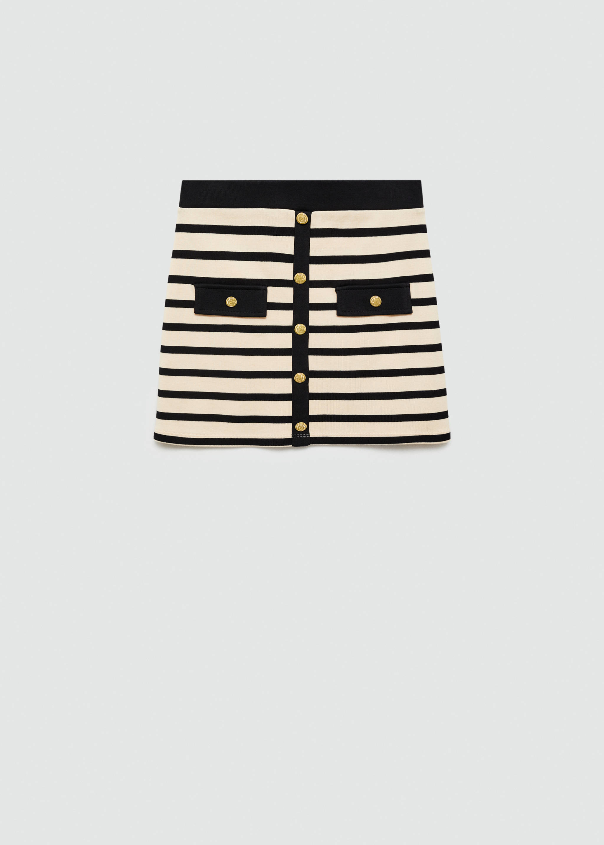 Gebreide rok met knopen - Artikel zonder model