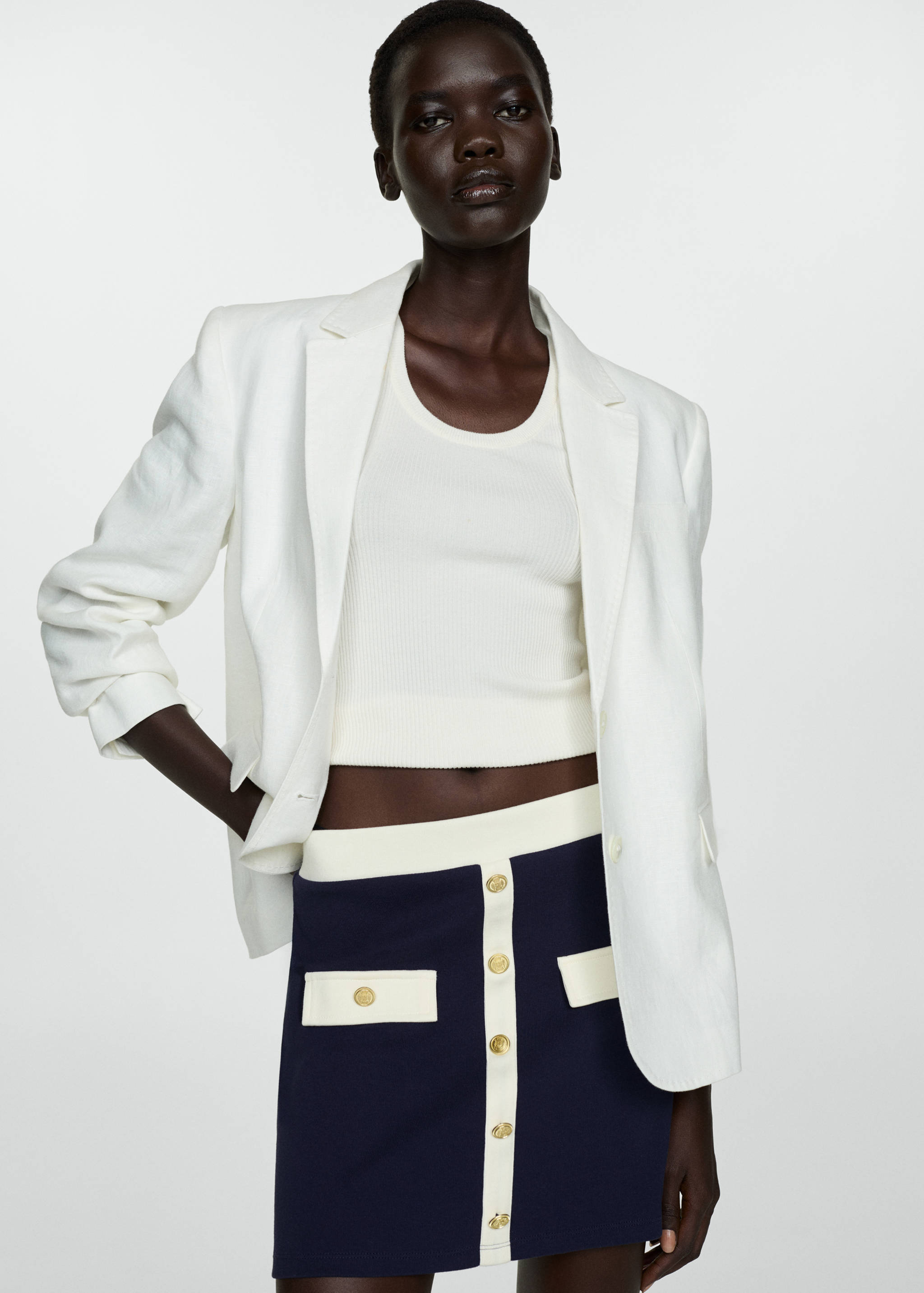 Gebreide rok met knopen - Detail van het artikel 1