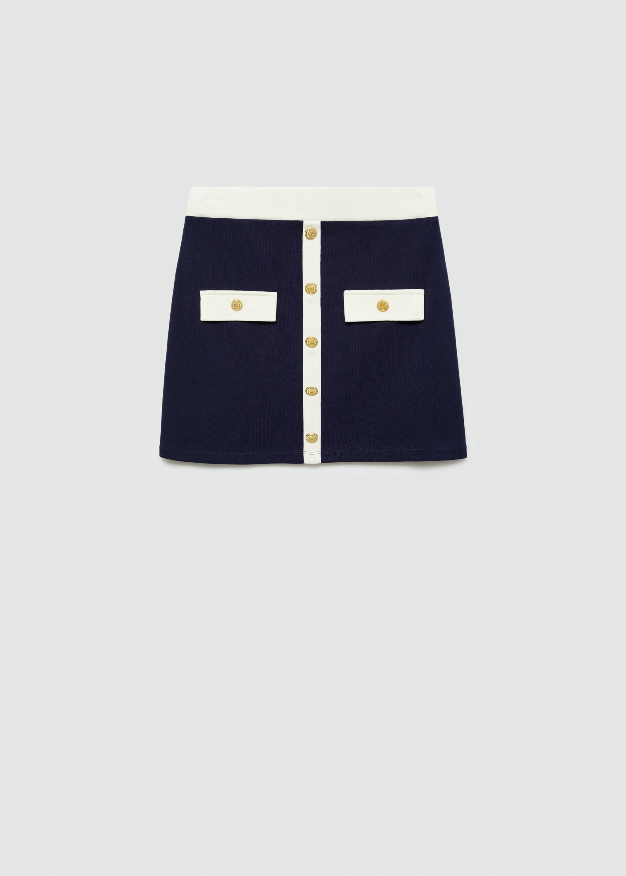 Buttoned knit skirt - Article without model