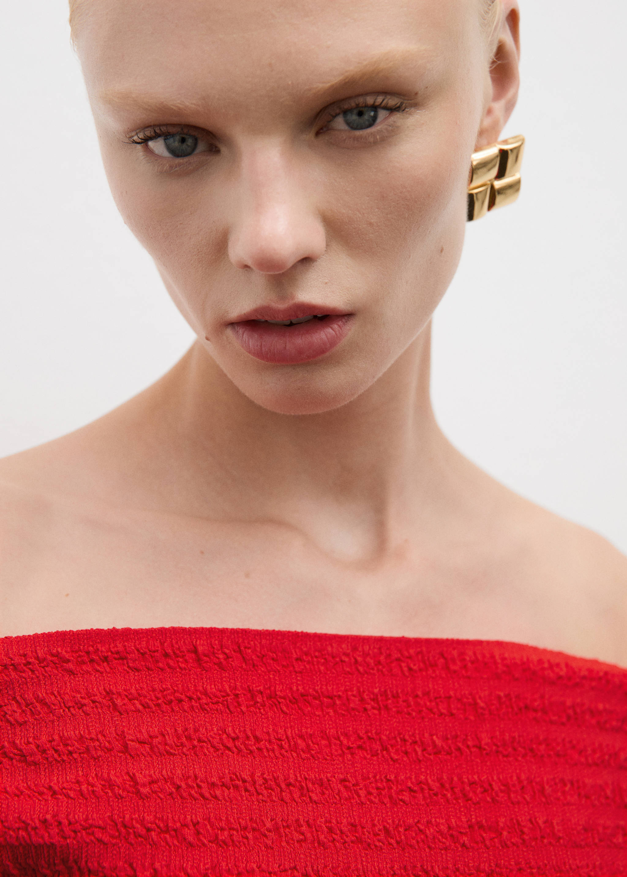 Langes schulterfreies Kleid - Detail des Artikels 1